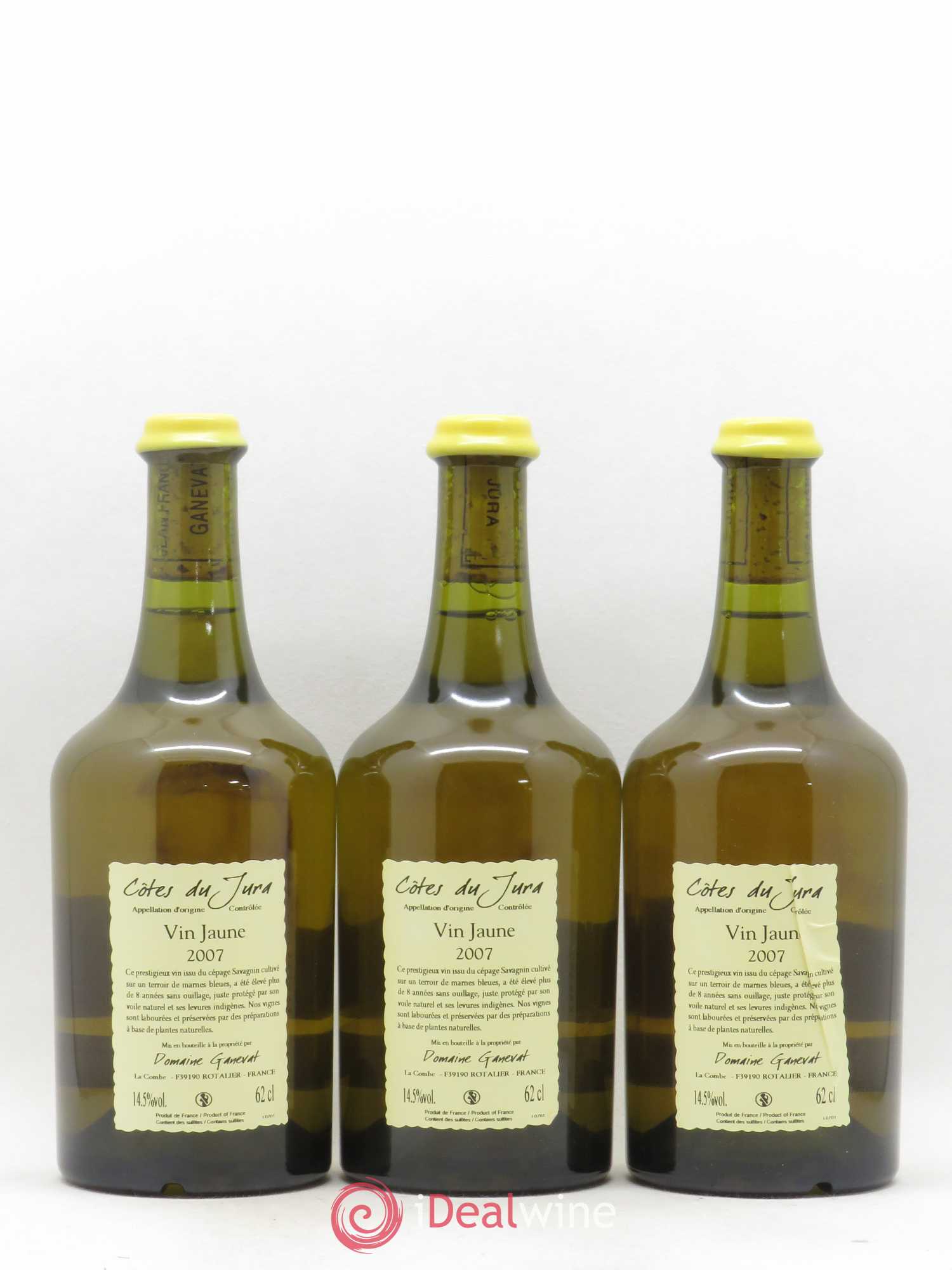 Côtes du Jura Vin Jaune Jean-François Ganevat (Domaine) 2007 - Lot de 3 bouteilles - 1