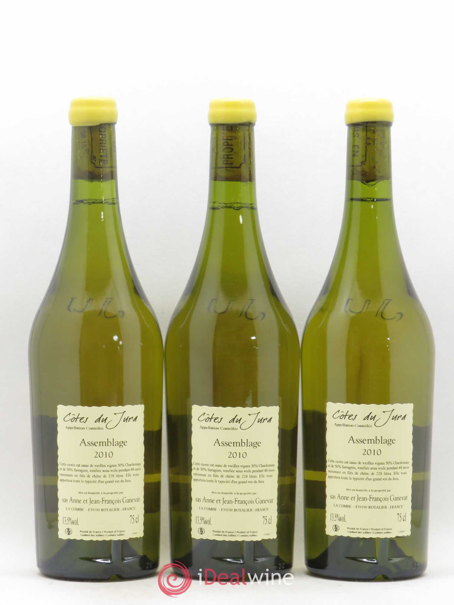 Côtes du Jura Cuvée de Garde Jean-François Ganevat (Domaine) 2010 - Lot de 3 bouteilles - 1
