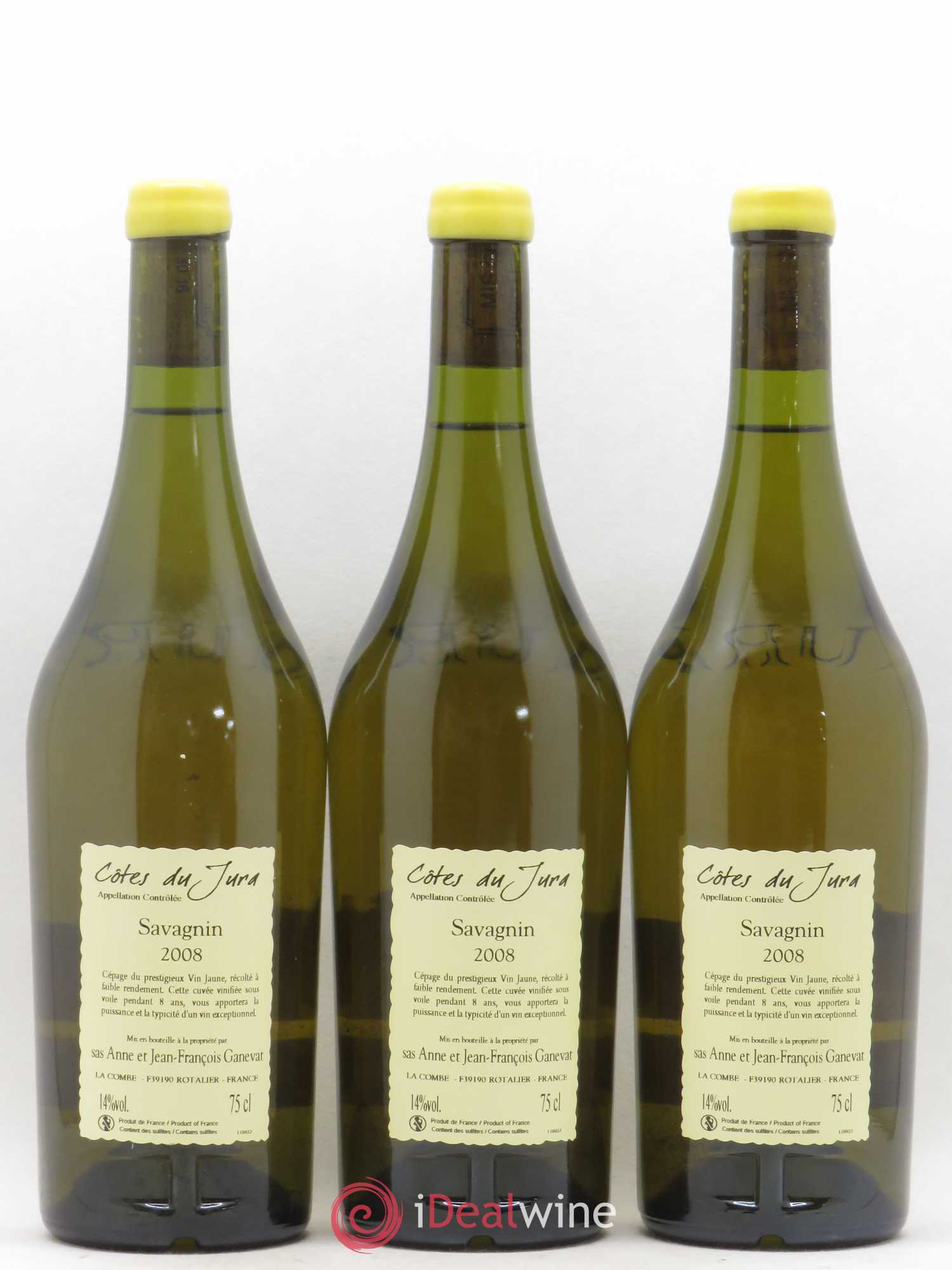 Côtes du Jura Cuvée Prestige Jean-François Ganevat (Domaine) 2008 - Lot de 3 bouteilles - 1