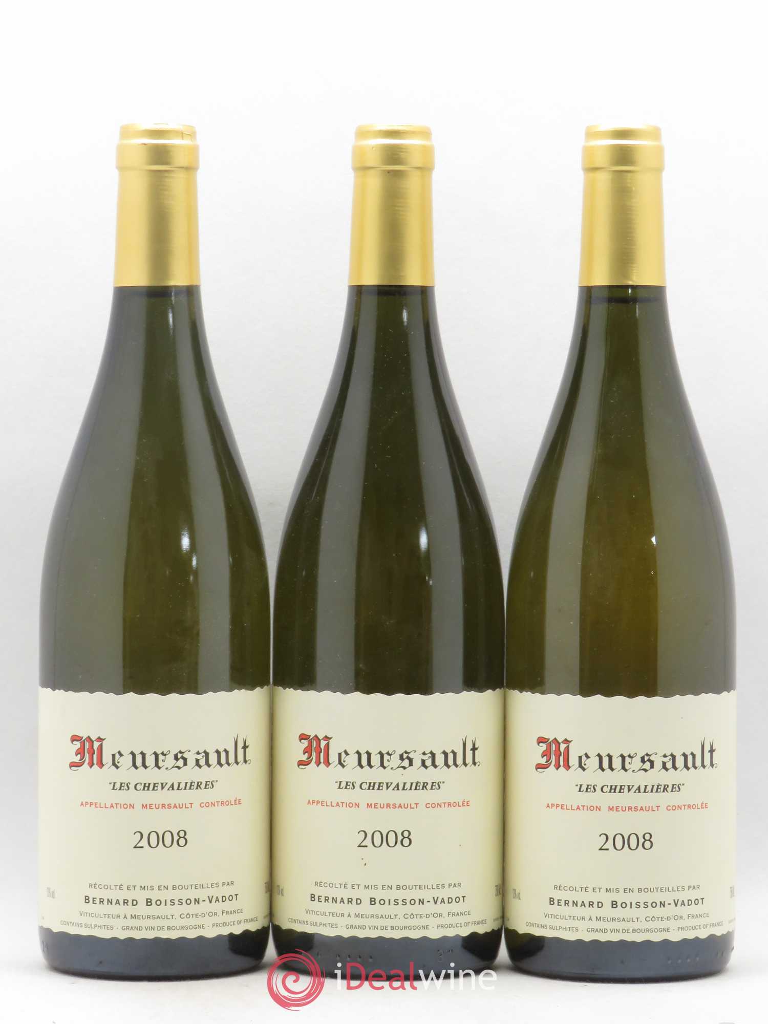 Meursault Les Chevalières Boisson-Vadot (Domaine) 2008 - Lotto di 3 bottiglie - 0