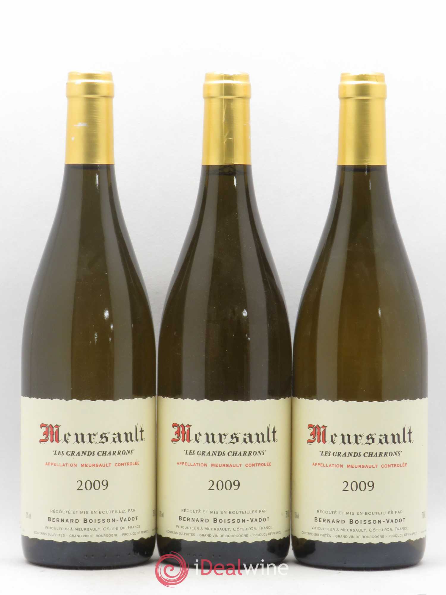 Meursault Les Grands Charrons Boisson-Vadot (Domaine) 2009 - Lot de 3 bouteilles - 0
