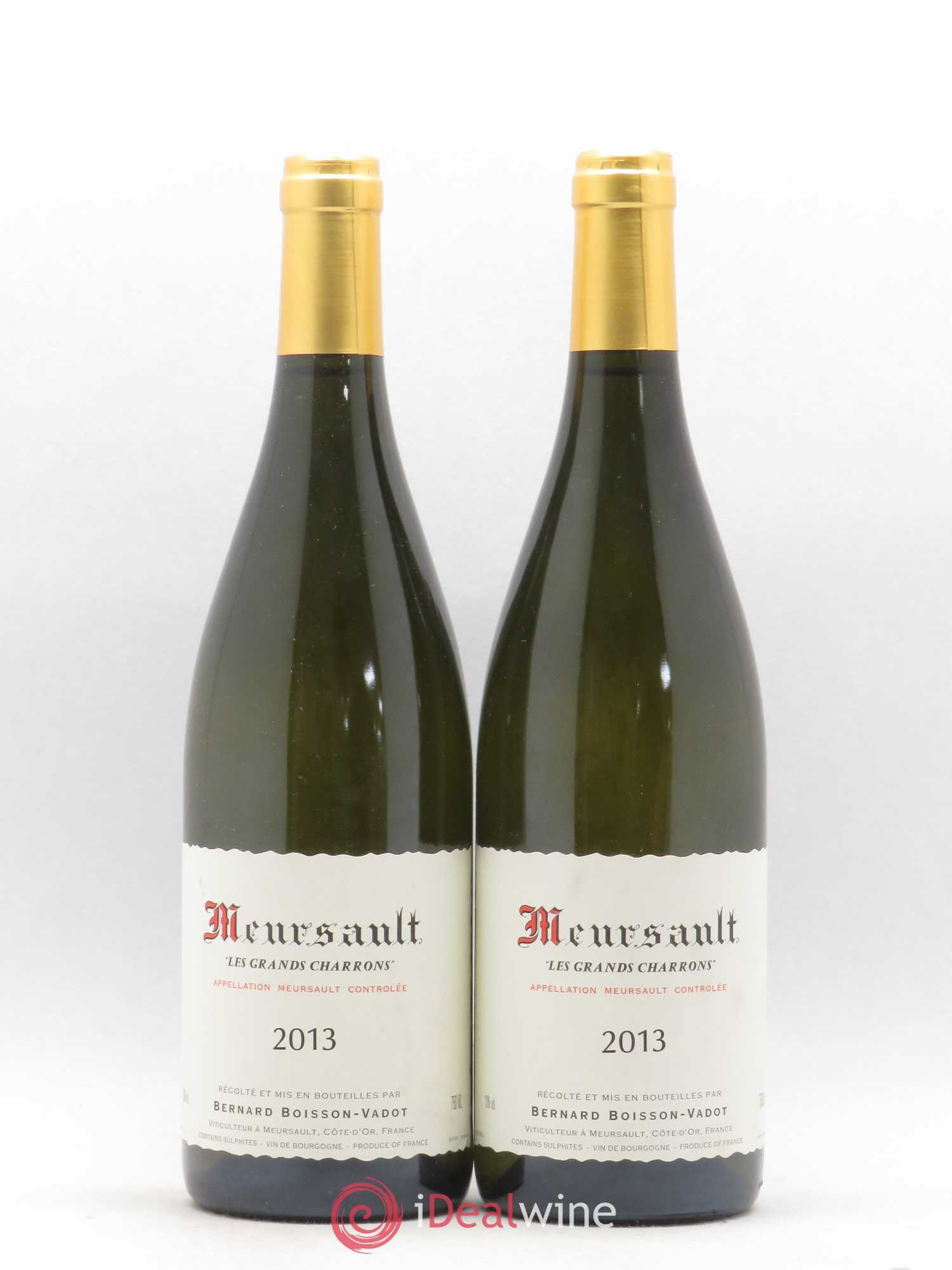 Meursault Les Grands Charrons Boisson-Vadot (Domaine) 2013 - Lot de 2 bouteilles - 0