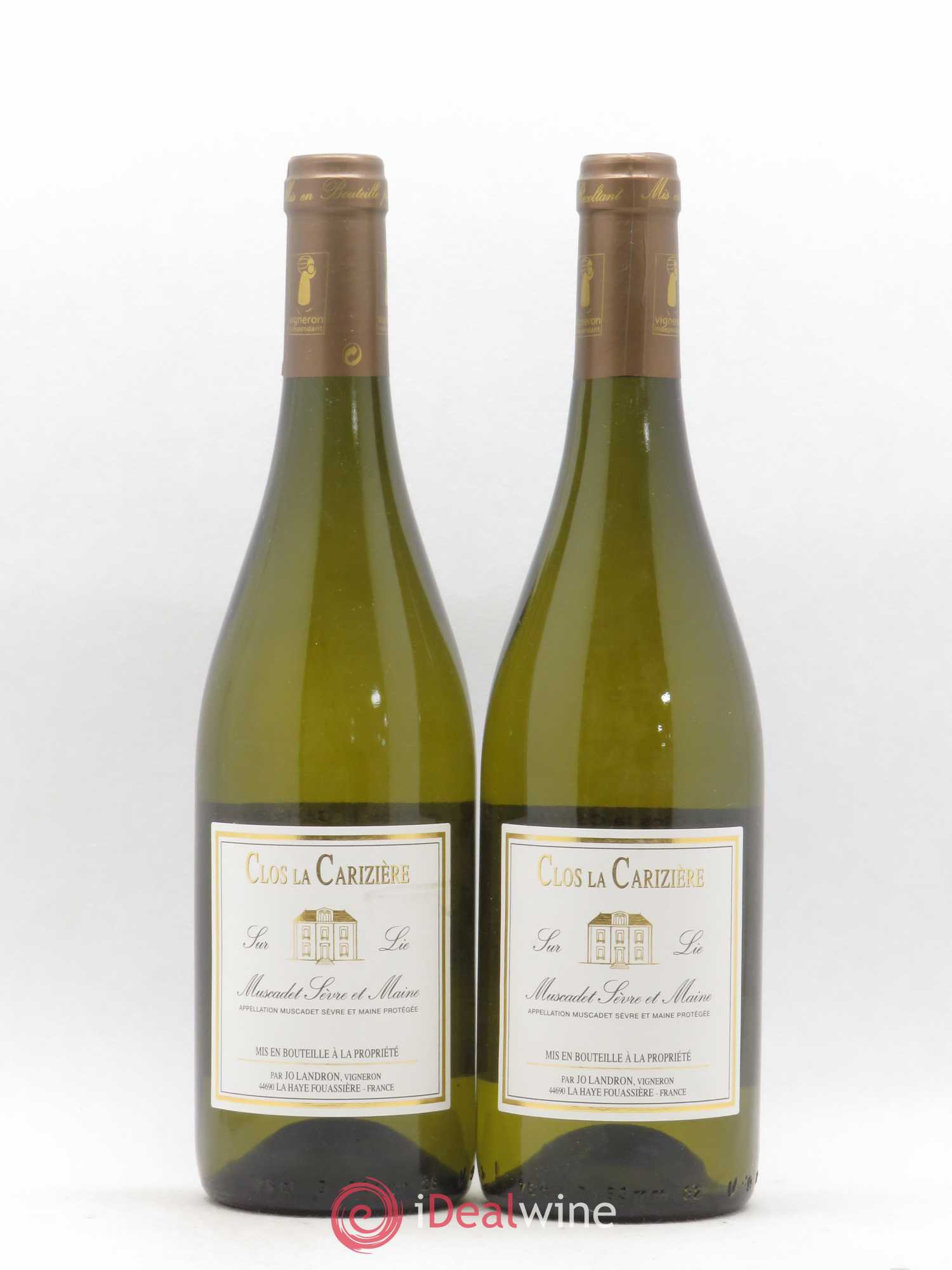Muscadet-Sèvre-et-Maine Le Clos La Carizière Jo Landron Sur Lie 2014 - Lot de 2 bouteilles - 0