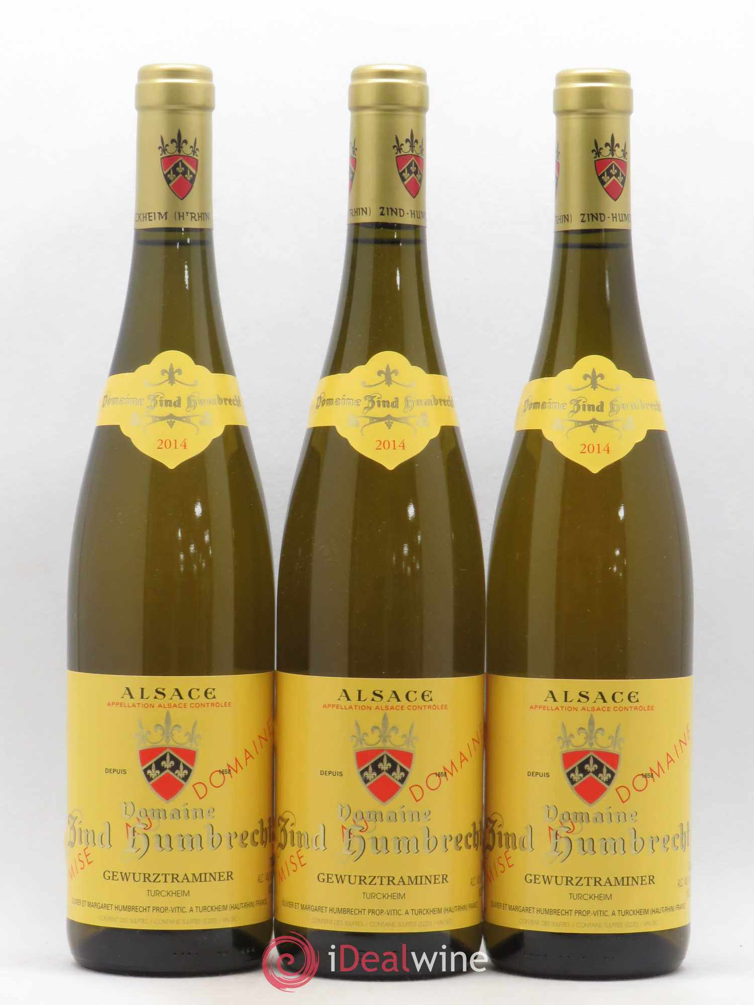 Alsace Gewurztraminer Zind-Humbrecht (Domaine) 2014 - Lot de 3 bouteilles - 0