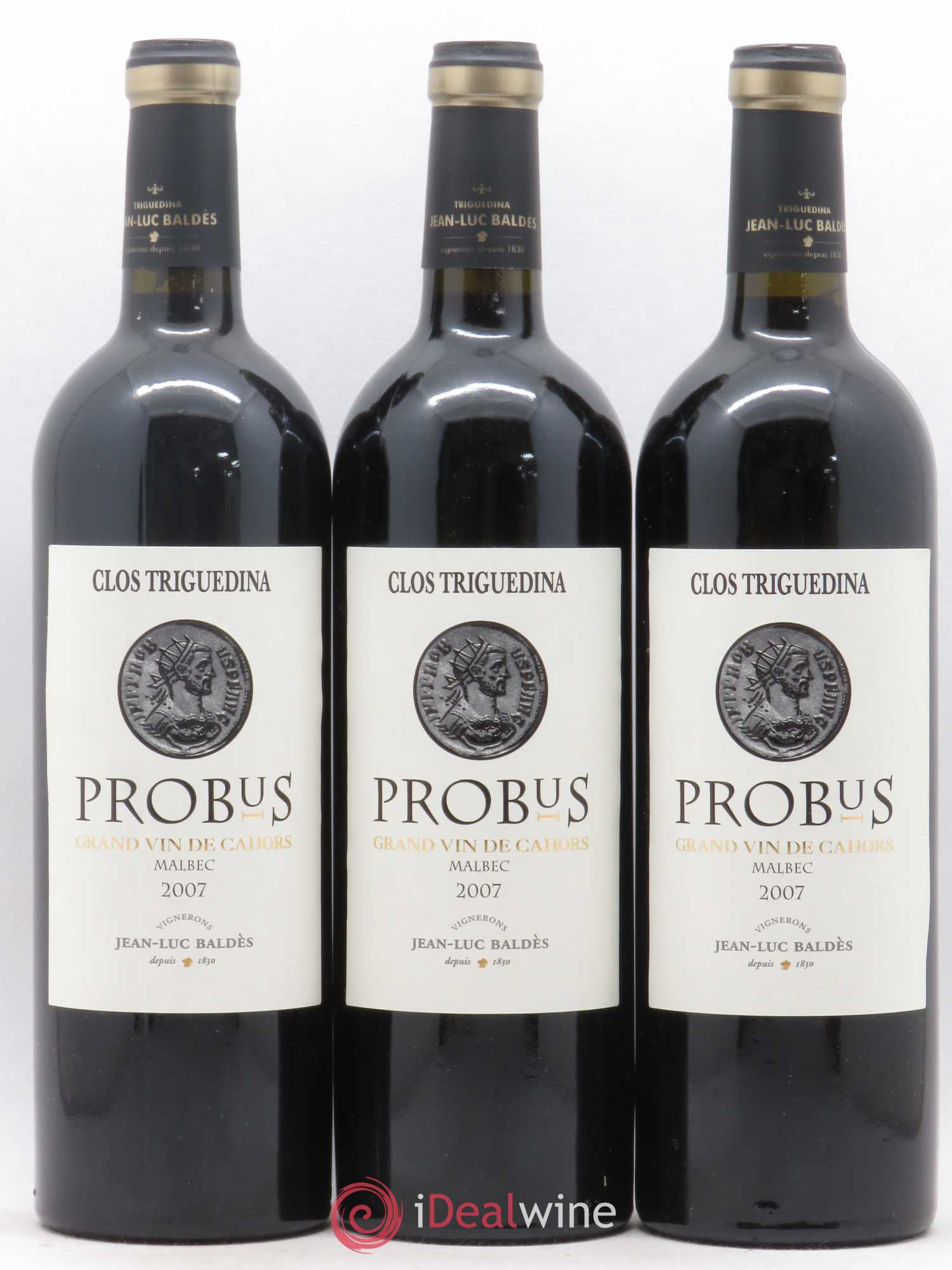 Cahors Clos Triguedina Probus Jean-Luc Baldès 2007 - Lot de 6 bouteilles - 2