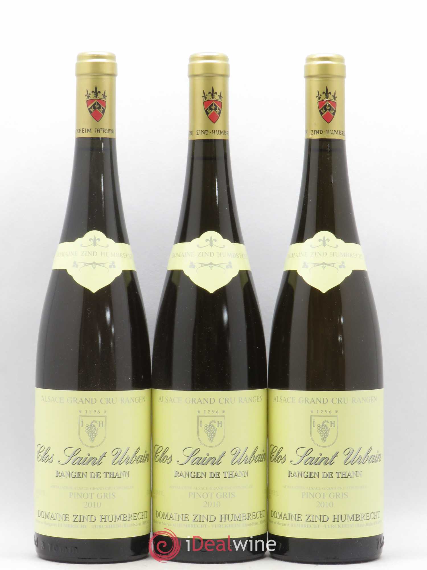Alsace Pinot Gris Grand Cru Rangen de Thann Clos Saint-Urbain Zind-Humbrecht (Domaine) 2010 - Lot de 6 bouteilles - 1