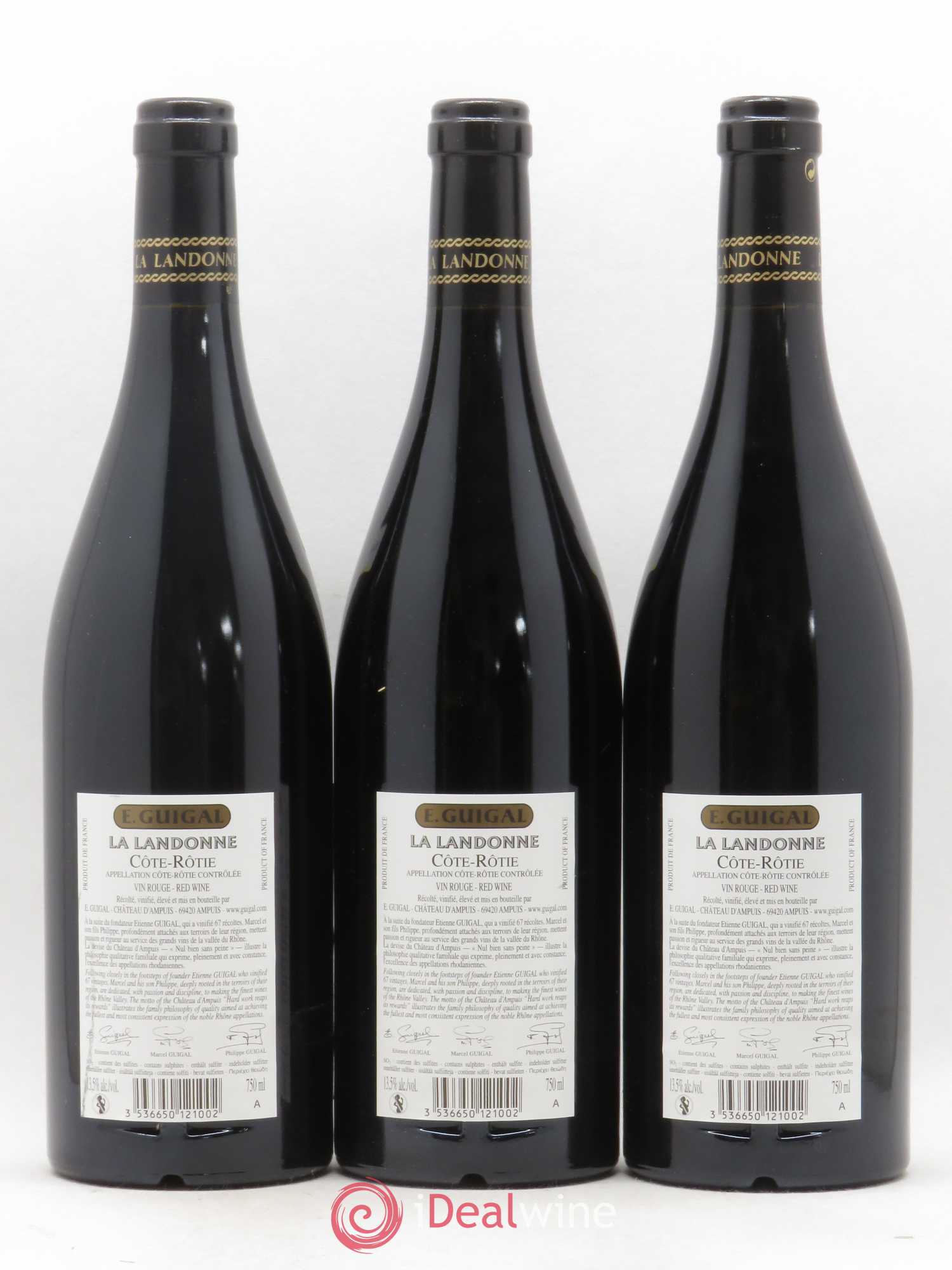 Côte-Rôtie La Landonne Guigal 2013 - Lot de 3 bouteilles - 1
