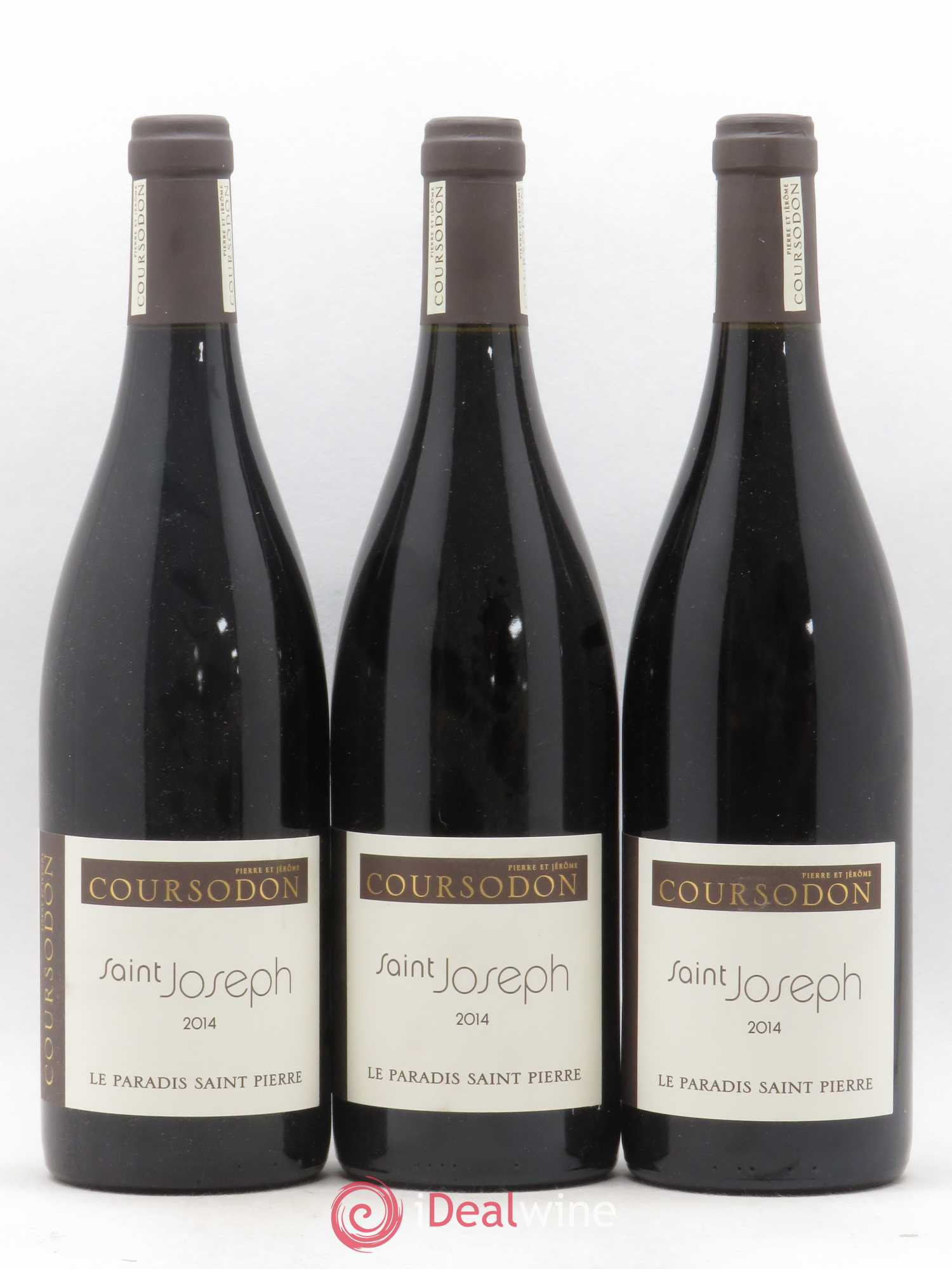 Saint-Joseph Le Paradis Saint-Pierre Pierre et Jérôme Coursodon 2014 - Lot de 3 bouteilles - 0