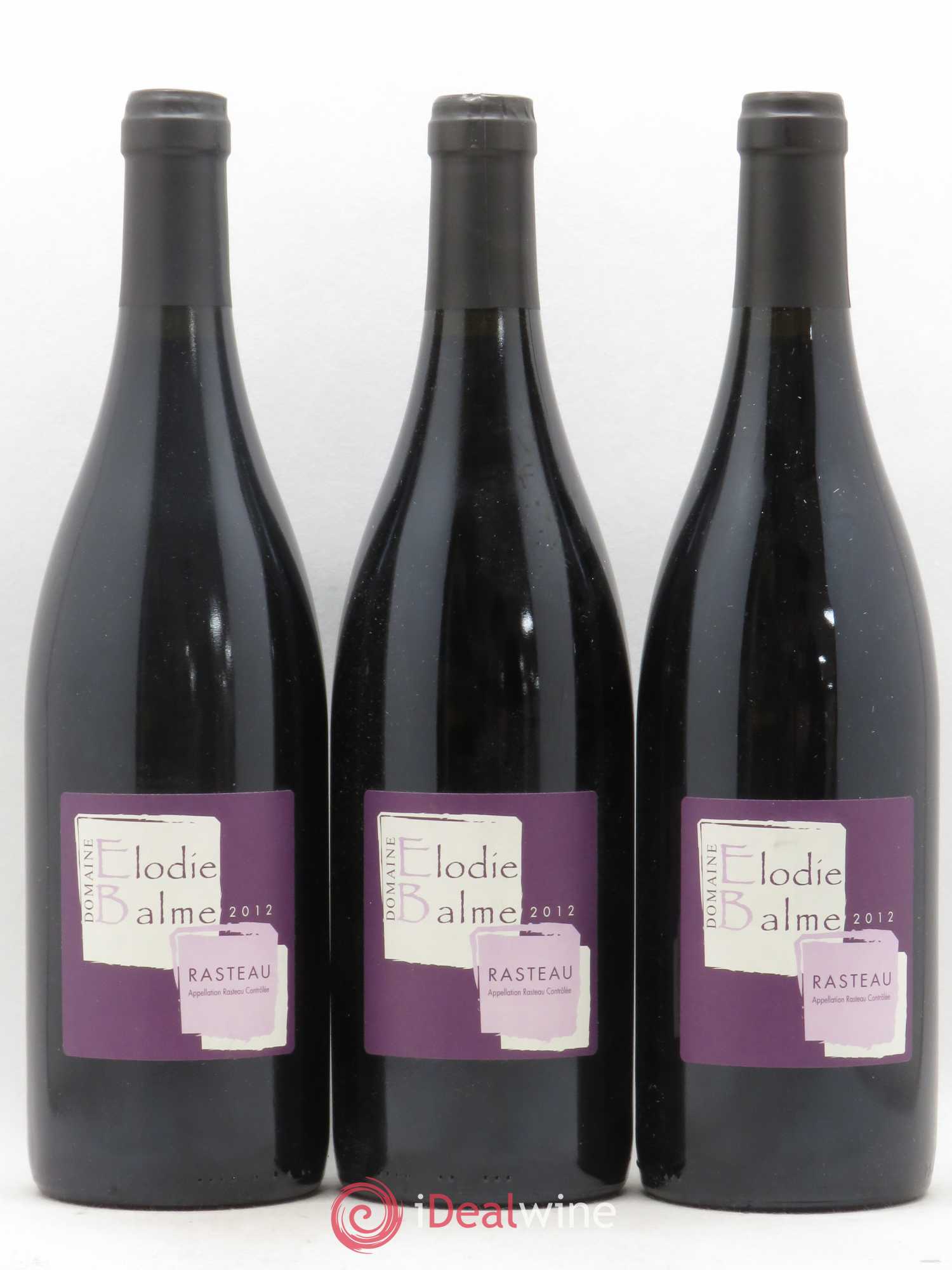 Rasteau Elodie Balme 2012 - Lot de 3 bouteilles - 0