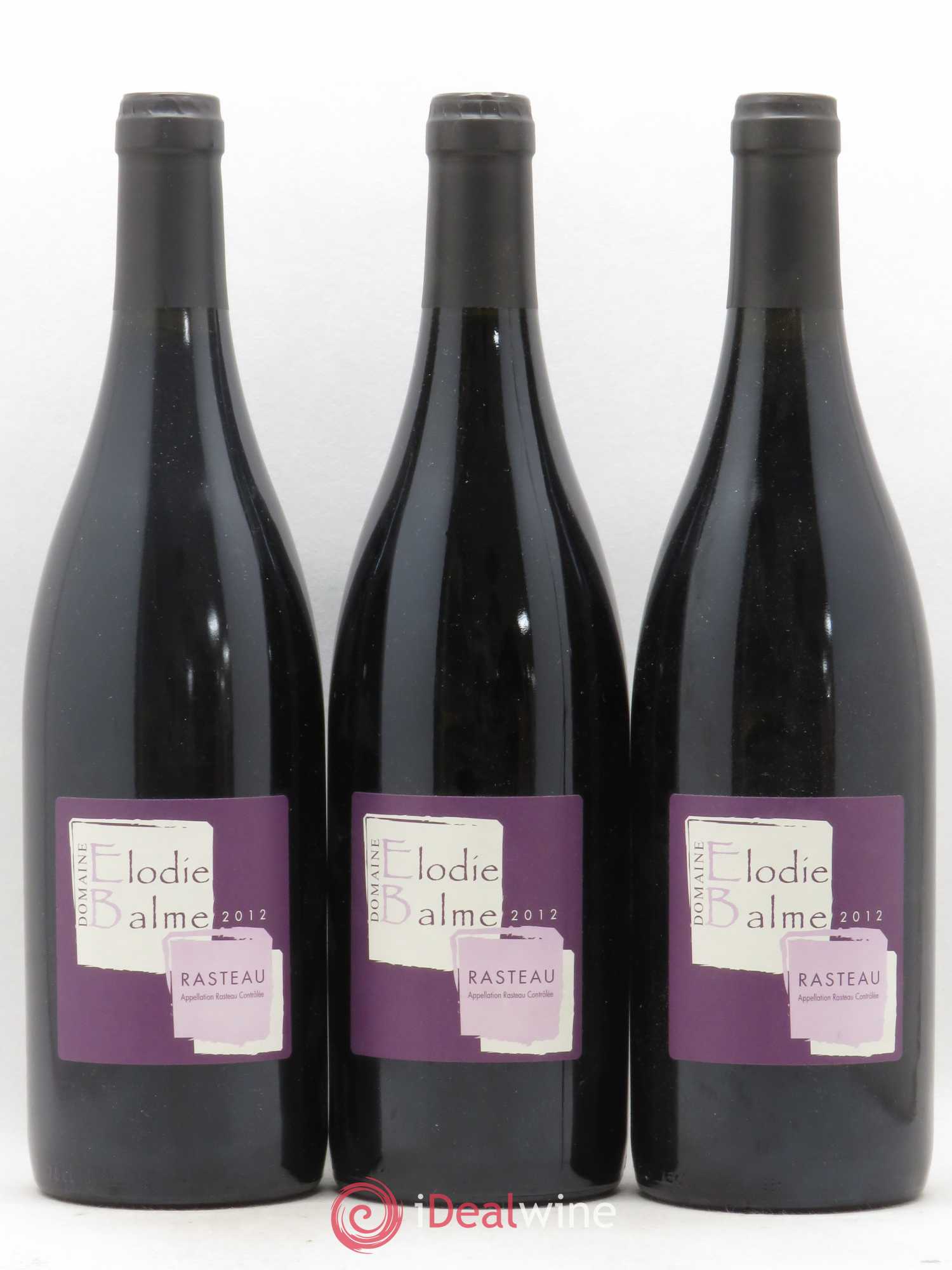 Rasteau Elodie Balme 2012 - Lot of 3 bottles - 0