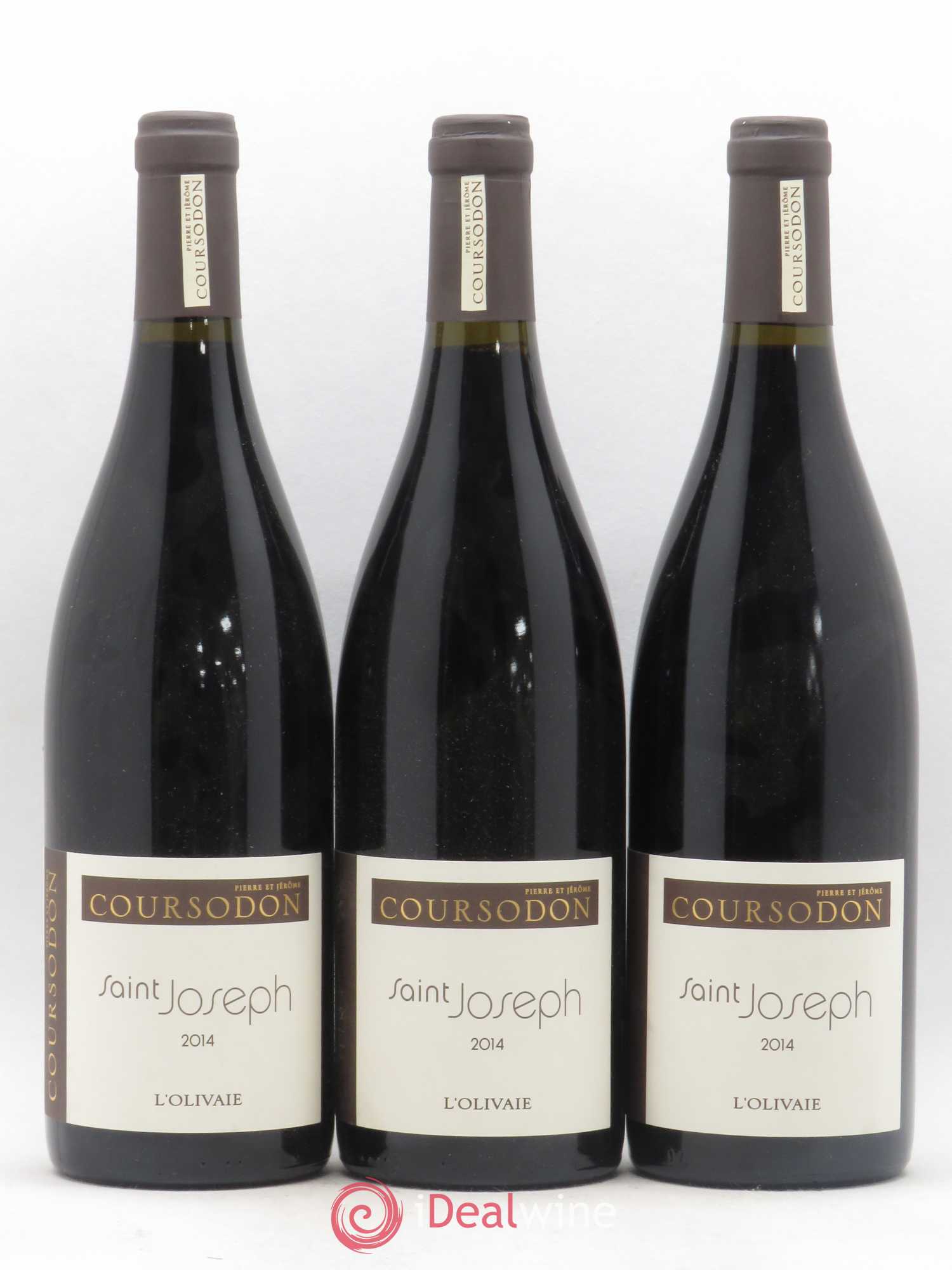 Saint-Joseph L'Olivaie Pierre et Jérôme Coursodon 2014 - Lot de 3 bouteilles - 0