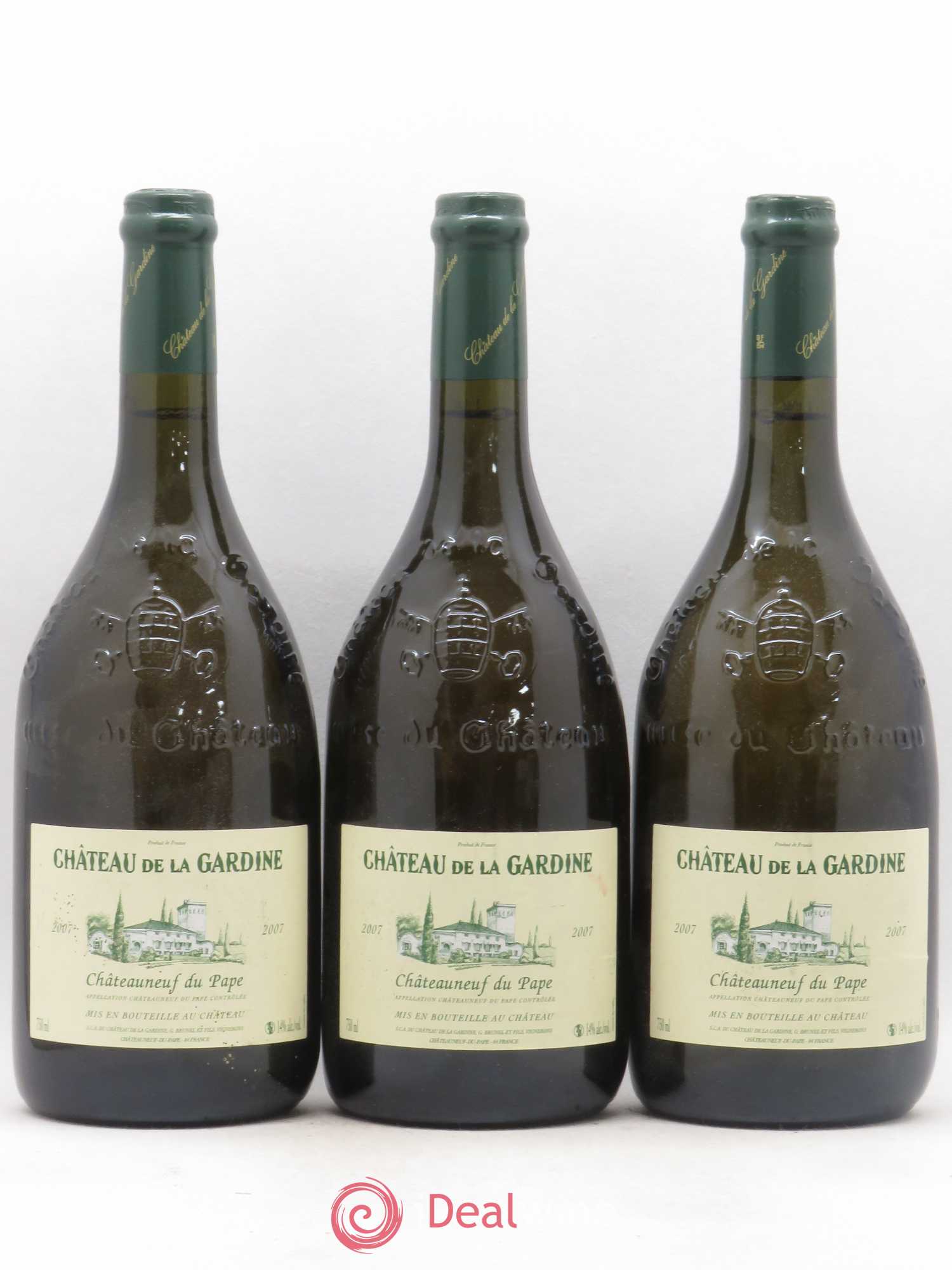 Châteauneuf-du-Pape La Gardine Famille Brunel 2007 - Lot de 3 bouteilles - 0