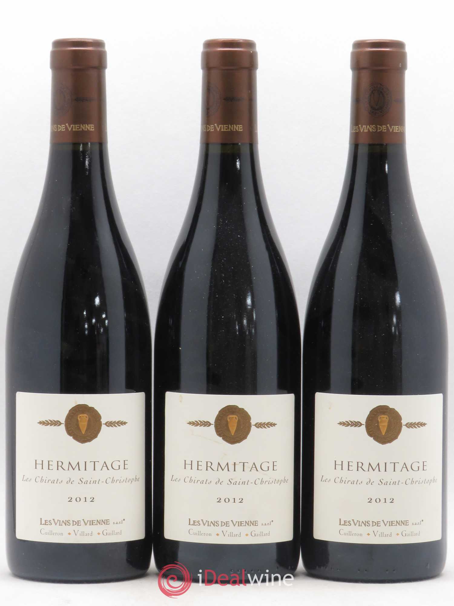 Hermitage Les Chirats de Saint Christophe Les Vins De Vienne 2012 - Posten von 3 Flaschen - 0