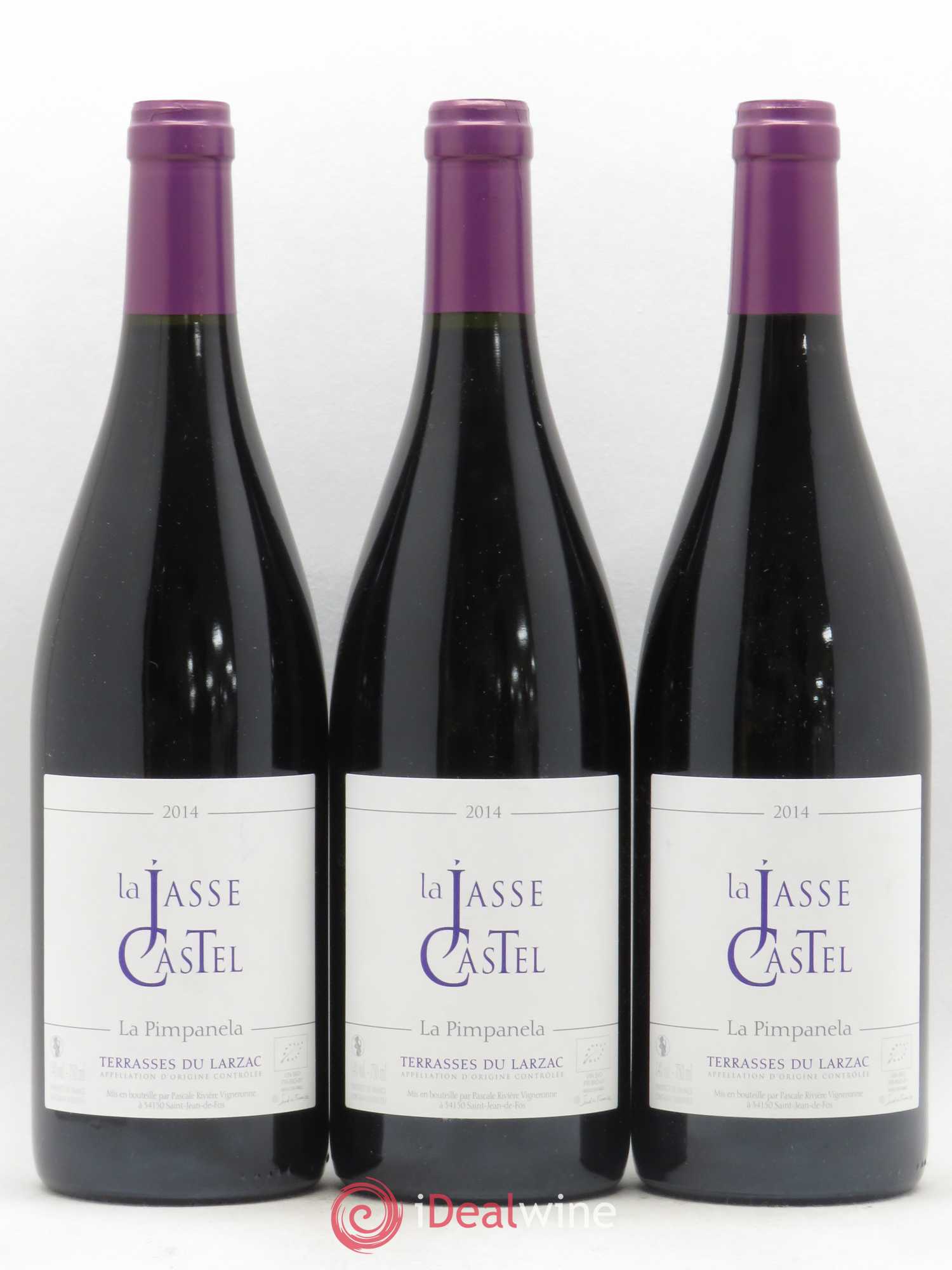 Coteaux du Languedoc Terrasses du Larzac La Pimpanela La Jasse Castel 2014 - Posten von 3 Flaschen - 0