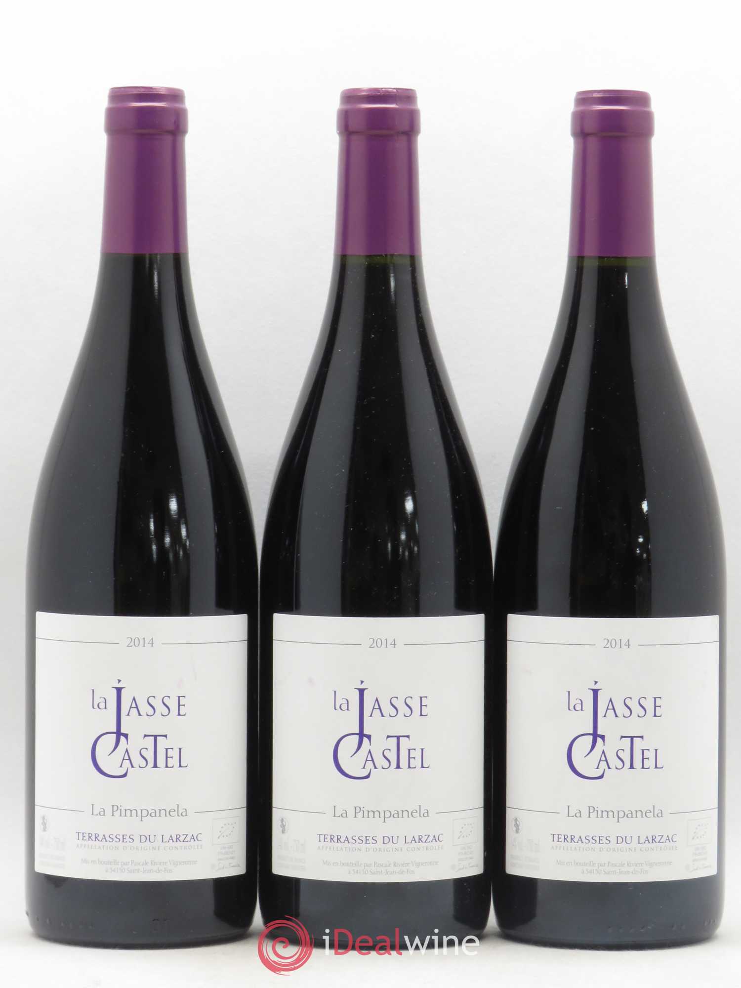 Coteaux du Languedoc Terrasses du Larzac La Pimpanela La Jasse Castel 2014 - Posten von 3 Flaschen - 0