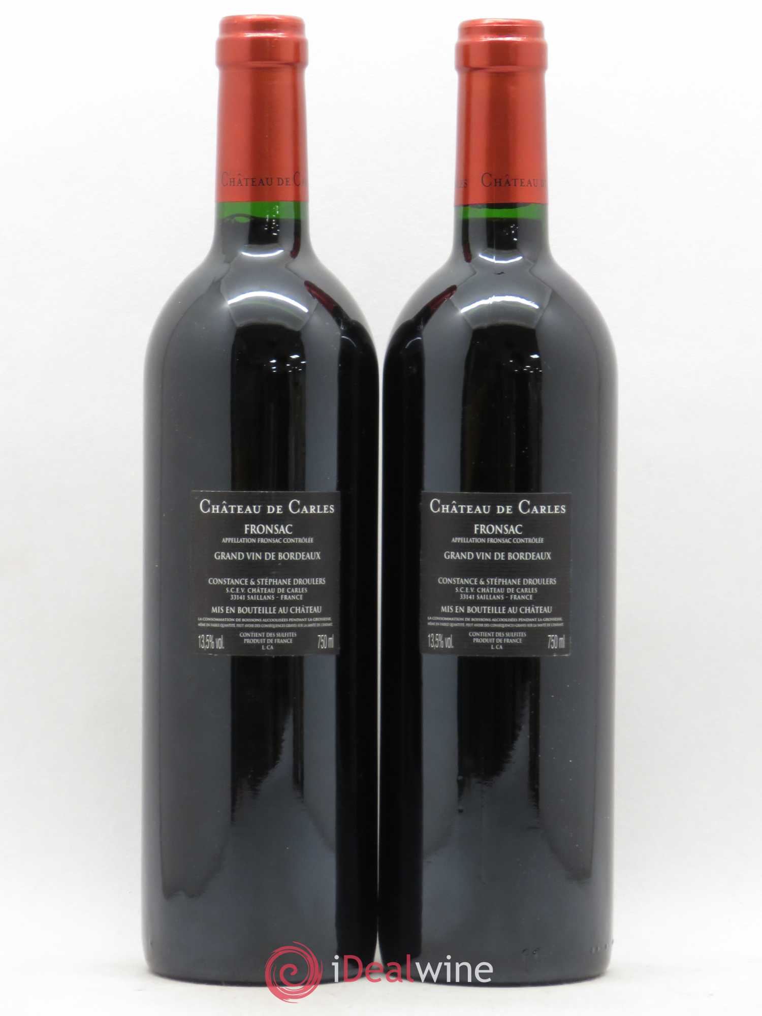 Château de Carles 2012 - Lot de 2 bouteilles - 1