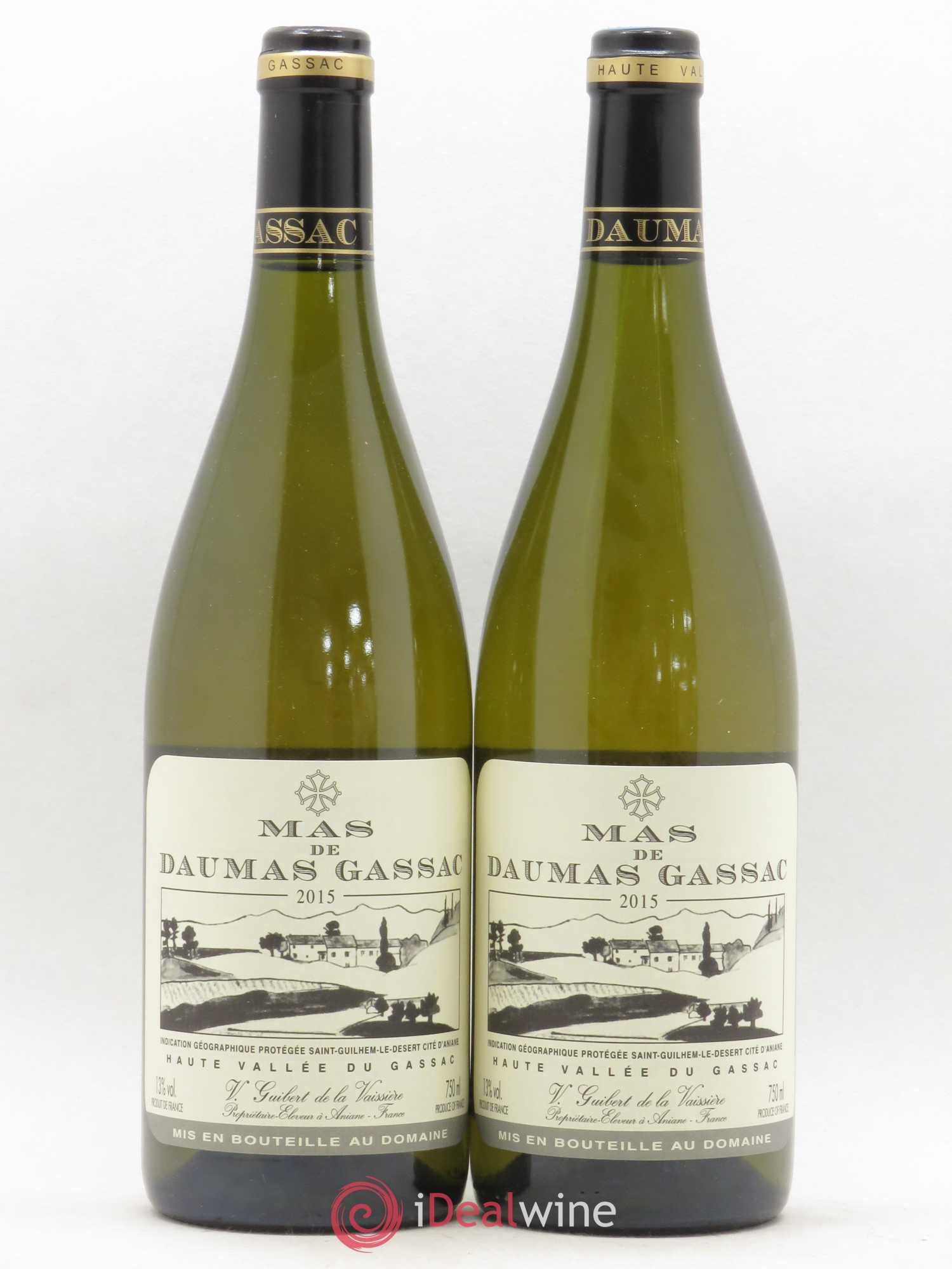 Saint-Guilhem-le-Désert - Cité d'Aniane Mas Daumas Gassac Famille Guibert de La Vaissière 2015 - Lot de 2 bouteilles - 0