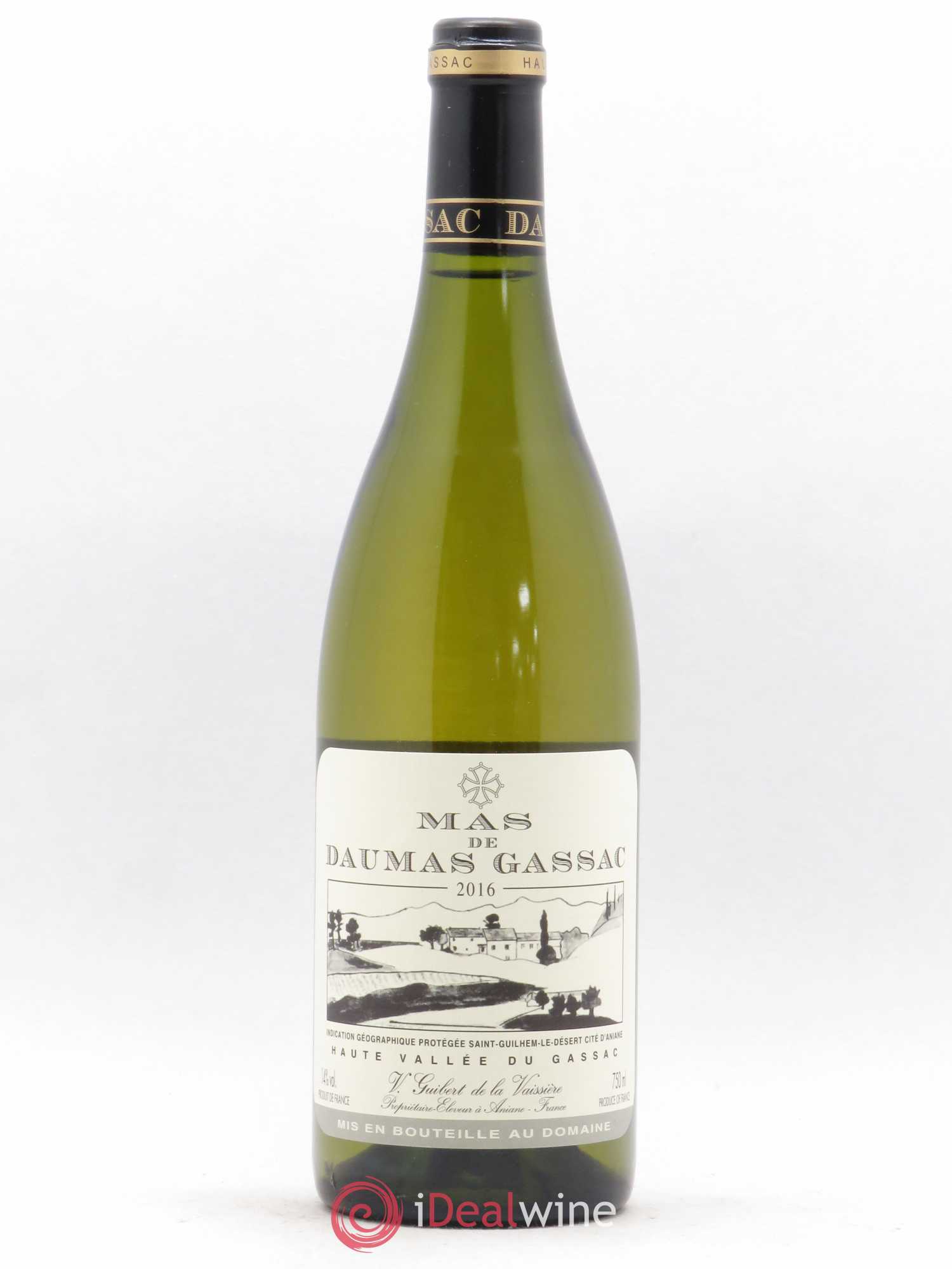 Saint-Guilhem-le-Désert - Cité d'Aniane Mas Daumas Gassac Famille Guibert de La Vaissière 2016 - Lot de 1 bouteille - 0
