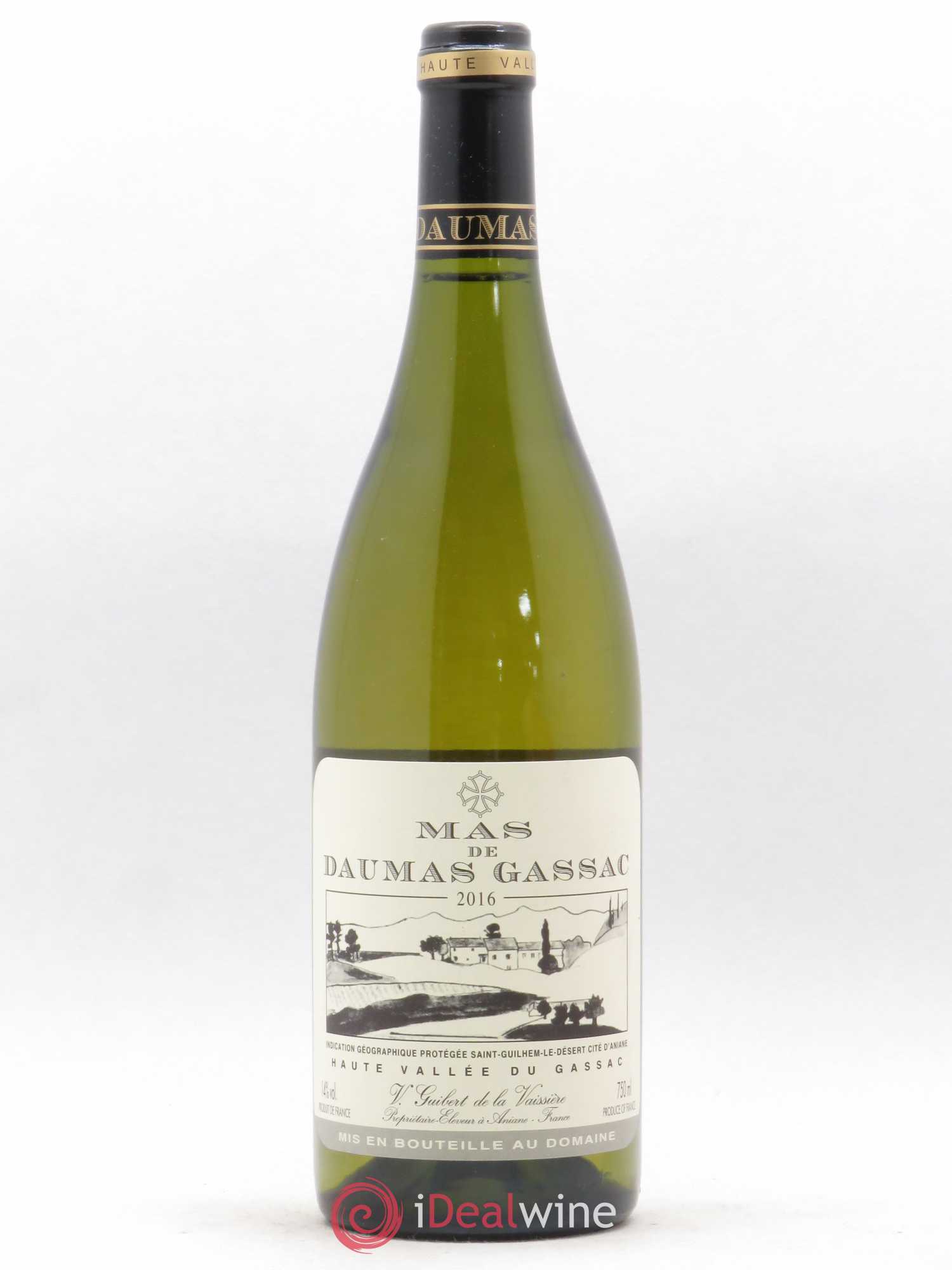 Saint-Guilhem-le-Désert - Cité d'Aniane Mas Daumas Gassac Famille Guibert de La Vaissière 2016 - Lot de 1 bouteille - 0
