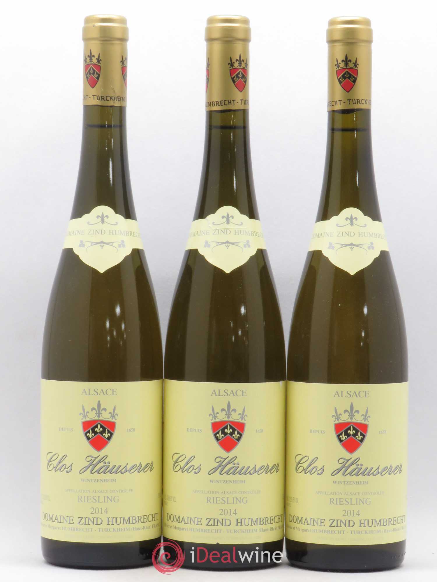 Alsace Riesling Clos Hauserer Zind-Humbrecht (Domaine) 2014 - Lot de 3 bouteilles - 0