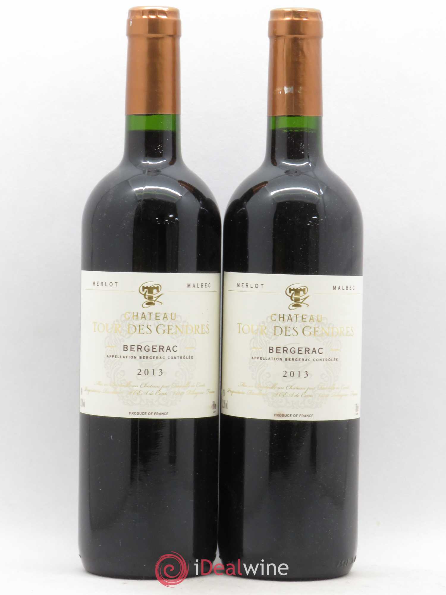 Bergerac Château Tour des Gendres Famille de Conti 2013 - Lot de 2 bouteilles - 0