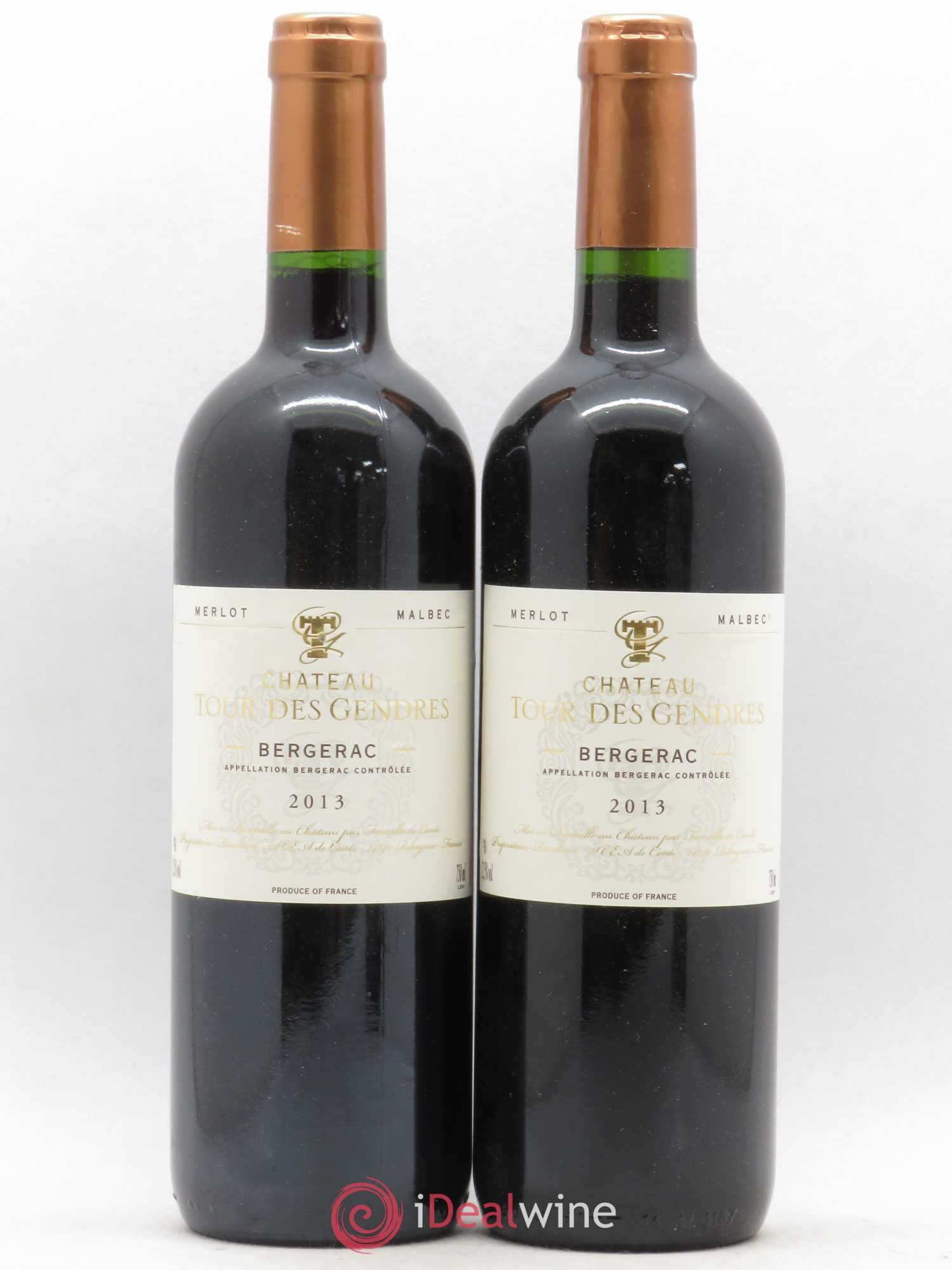 Bergerac Château Tour des Gendres Famille de Conti 2013 - Lot de 2 bouteilles - 0