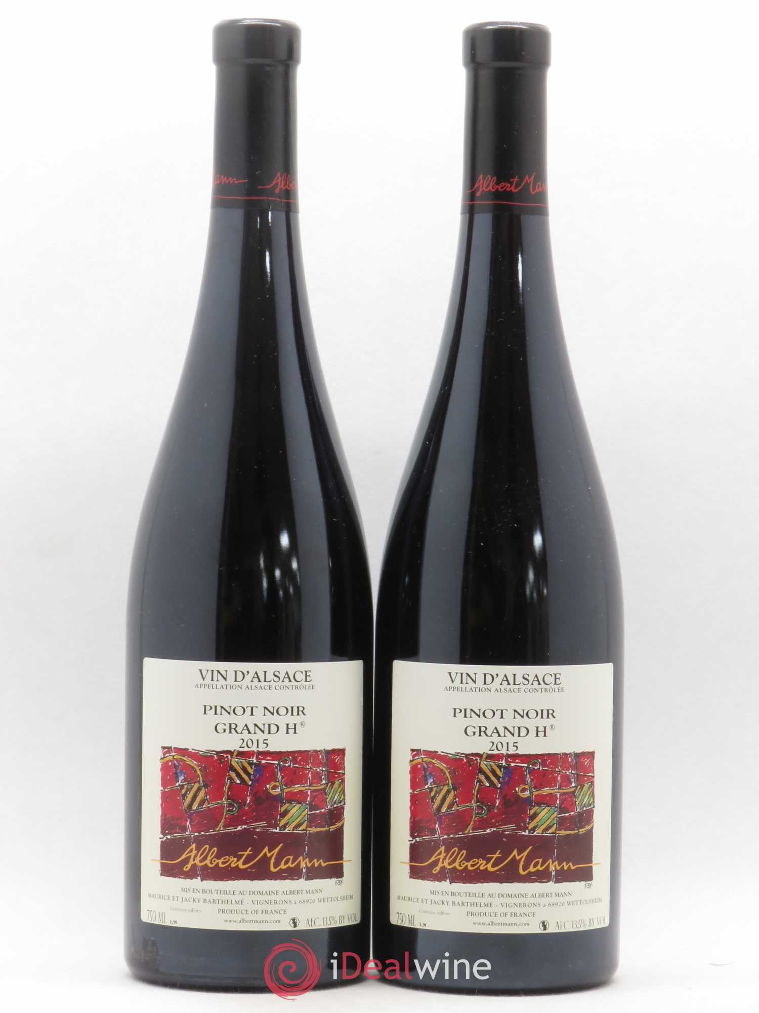 Pinot Noir Grand H Albert Mann 2015 - Posten von 2 Flaschen - 0