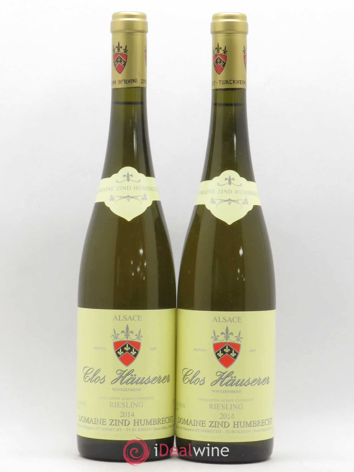 Alsace Riesling Clos Hauserer Zind-Humbrecht (Domaine) 2014 - Lot de 2 bouteilles - 0