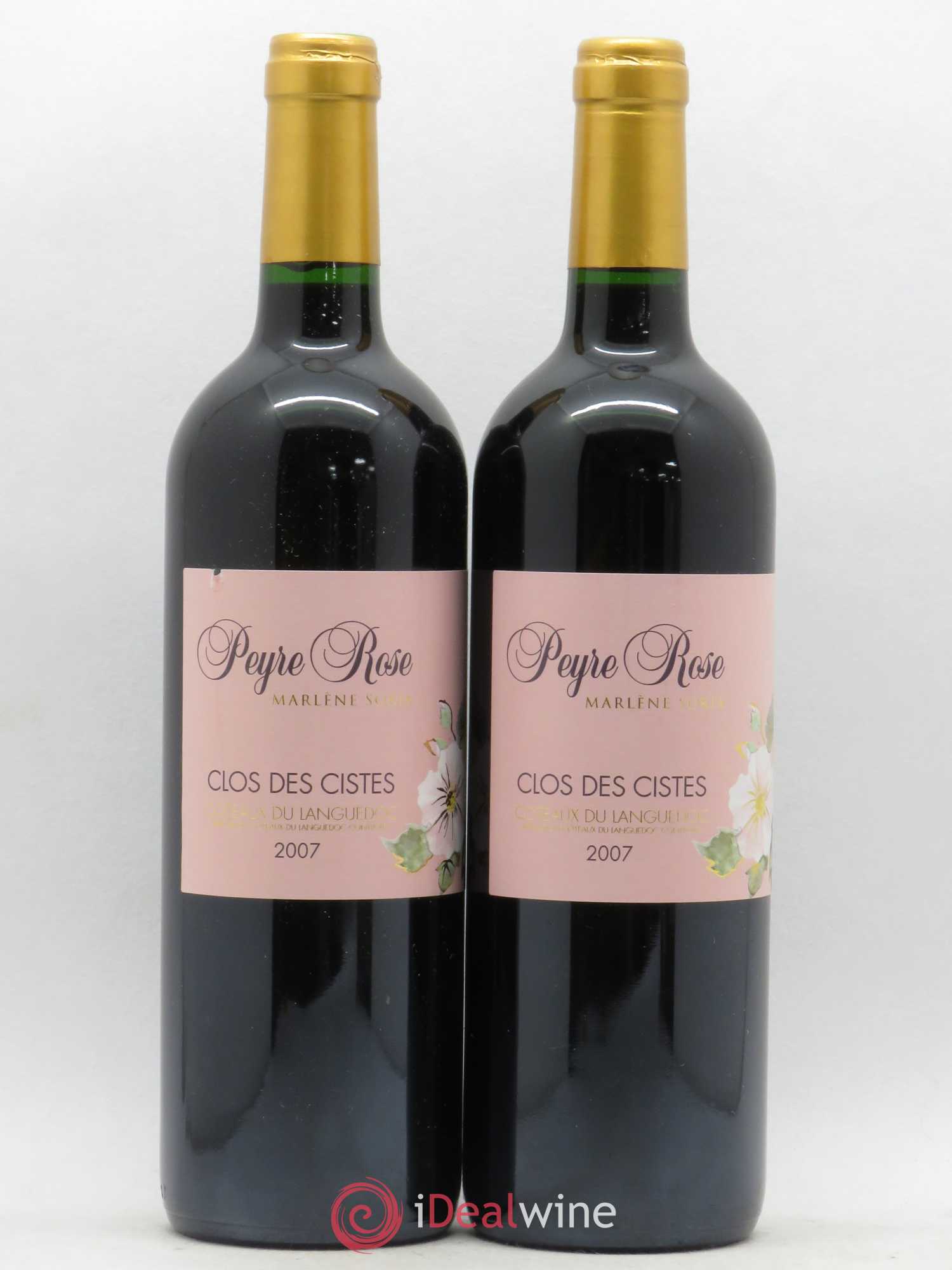 Vin de France (anciennement Coteaux du Languedoc) Domaine Peyre Rose Les Cistes Marlène Soria 2007 - Lot de 2 bouteilles - 0
