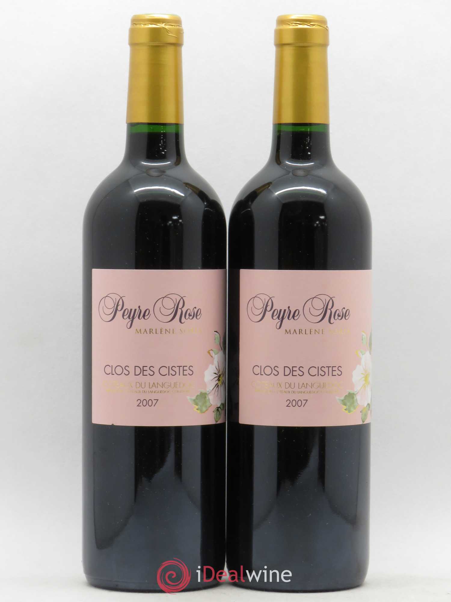 Vin de France (anciennement Coteaux du Languedoc) Domaine Peyre Rose Les Cistes Marlène Soria 2007 - Lot de 2 bouteilles - 0