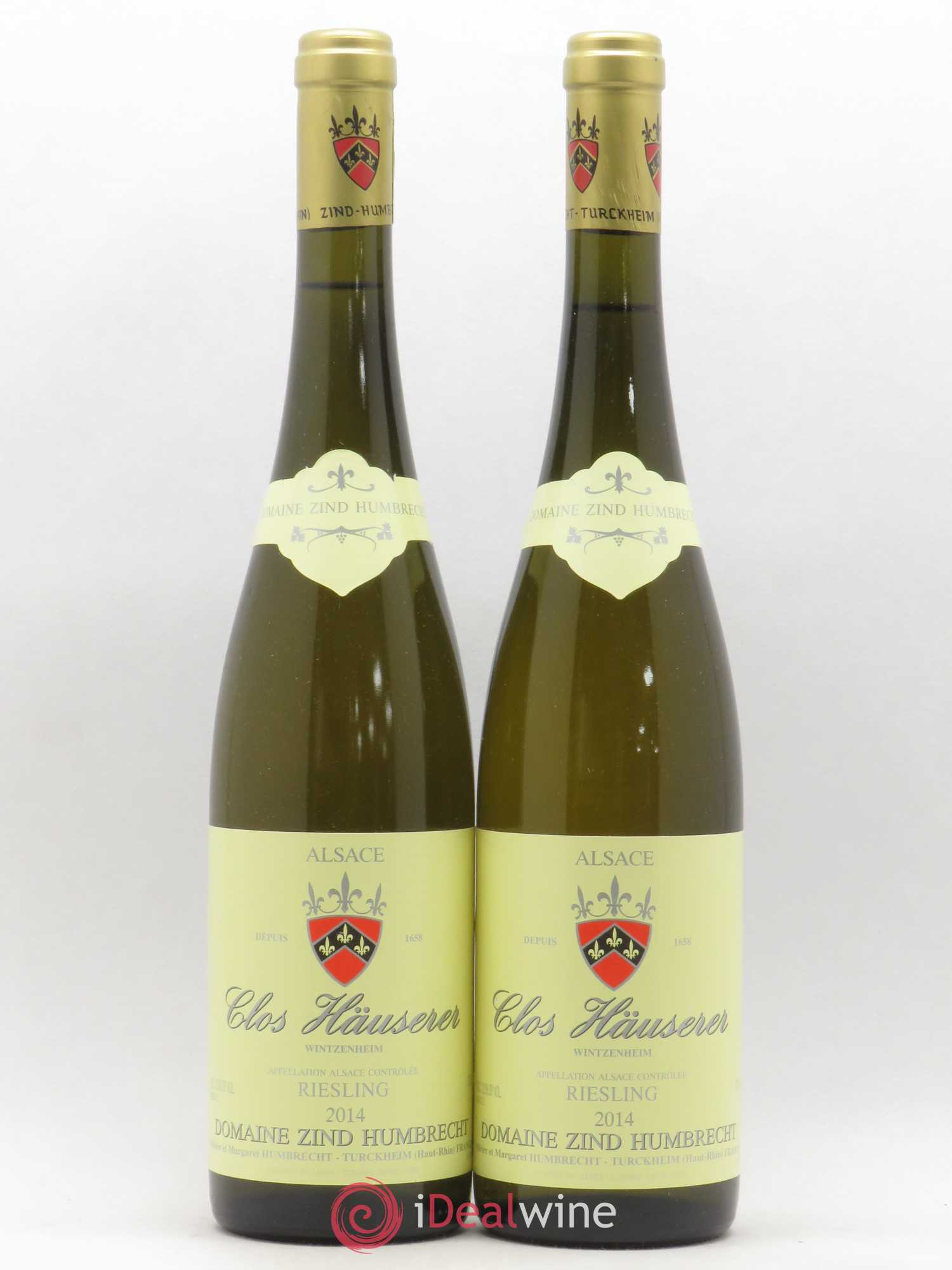 Alsace Riesling Clos Hauserer Zind-Humbrecht (Domaine) 2014 - Lot de 2 bouteilles - 0