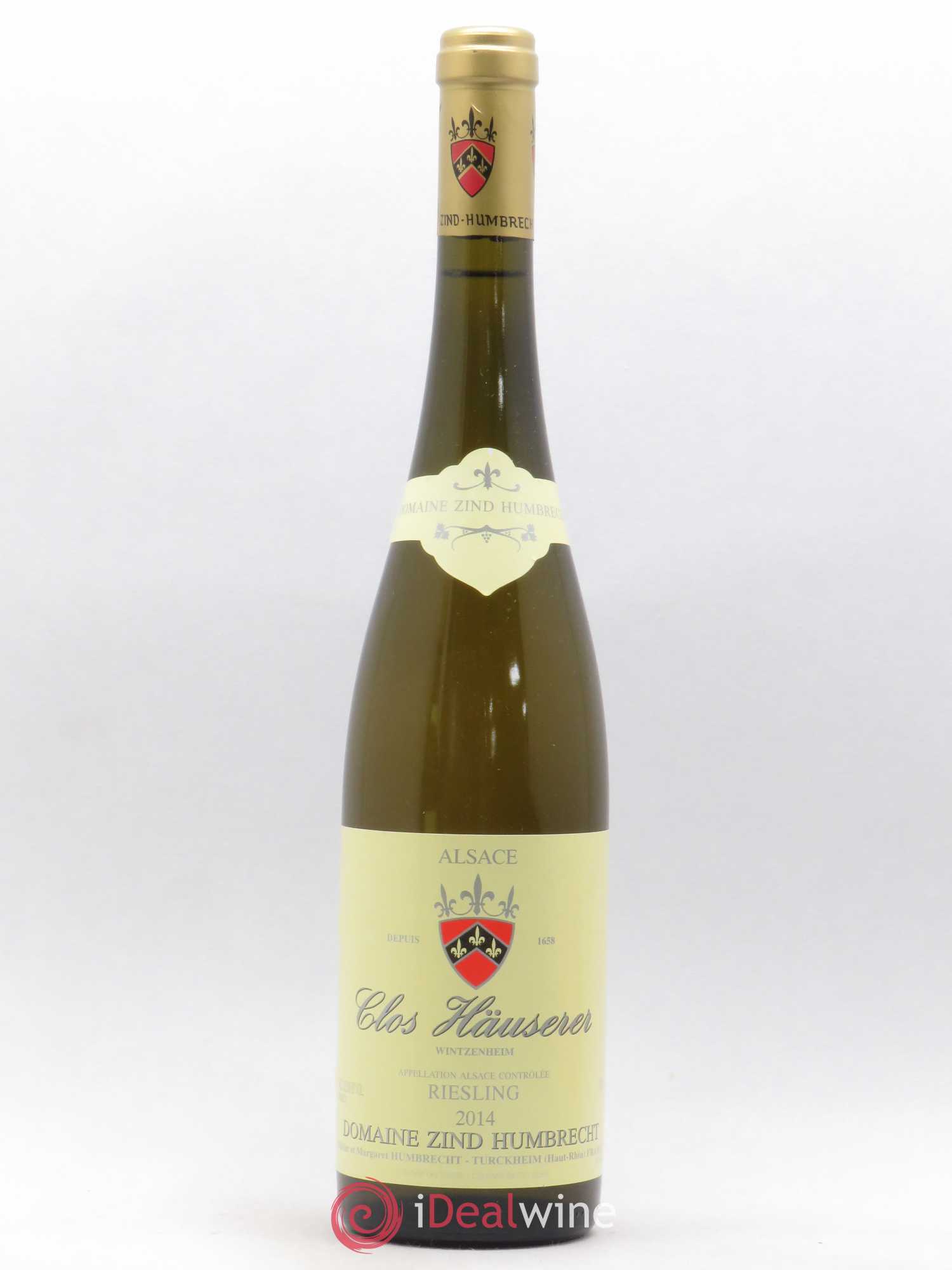 Alsace Riesling Clos Hauserer Zind-Humbrecht (Domaine) 2014 - Lot de 1 bouteille - 0