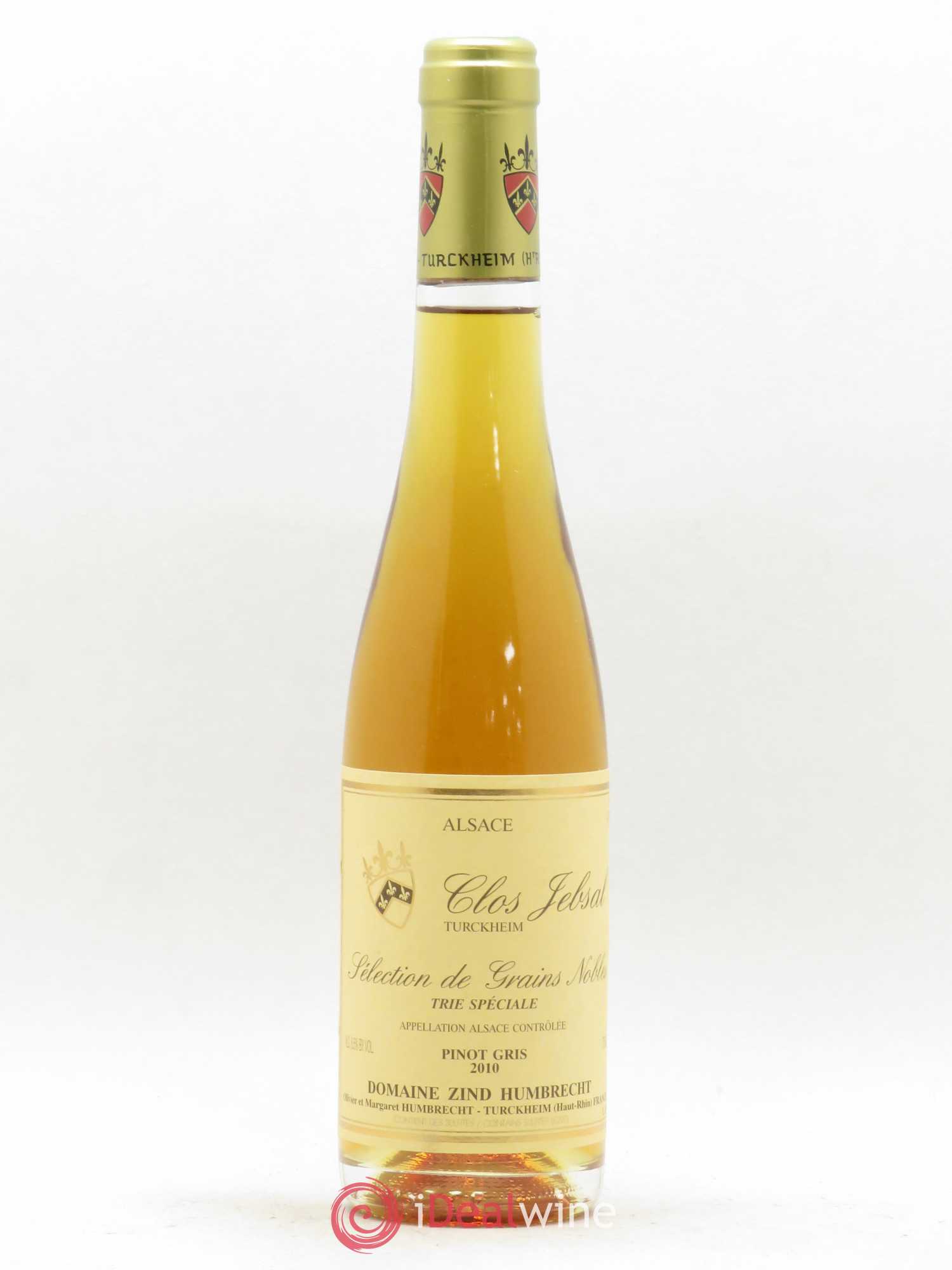 Alsace Pinot Gris Clos Jebsal Séléction de Grains Nobles Trie Spéciale Zind-Humbrecht (Domaine) 2010 - Lotto di 1 mezza bottiglia - 0