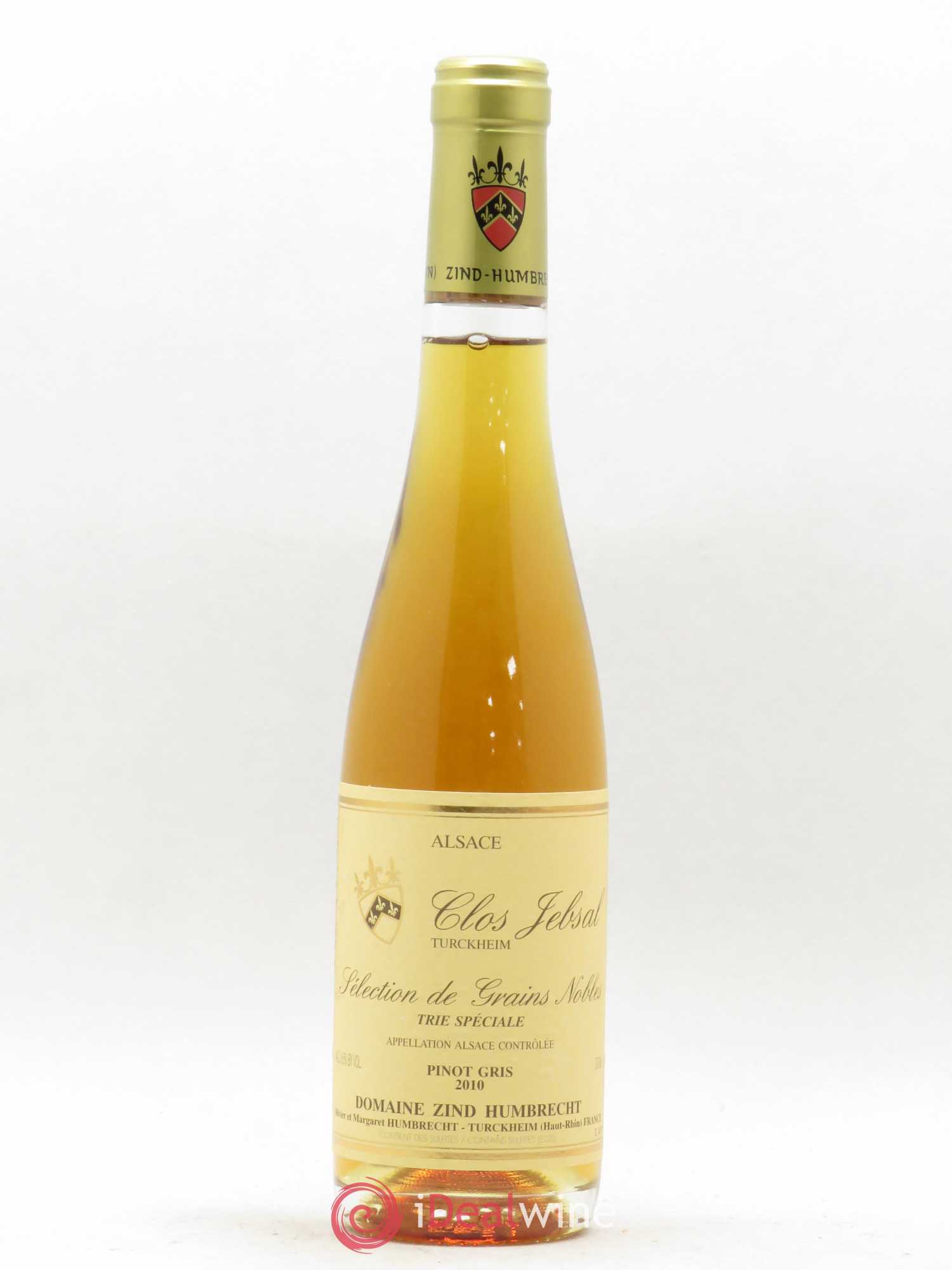 Alsace Pinot Gris Clos Jebsal Séléction de Grains Nobles Trie Spéciale Zind-Humbrecht (Domaine) 2010 - Lotto di 1 mezza bottiglia - 0