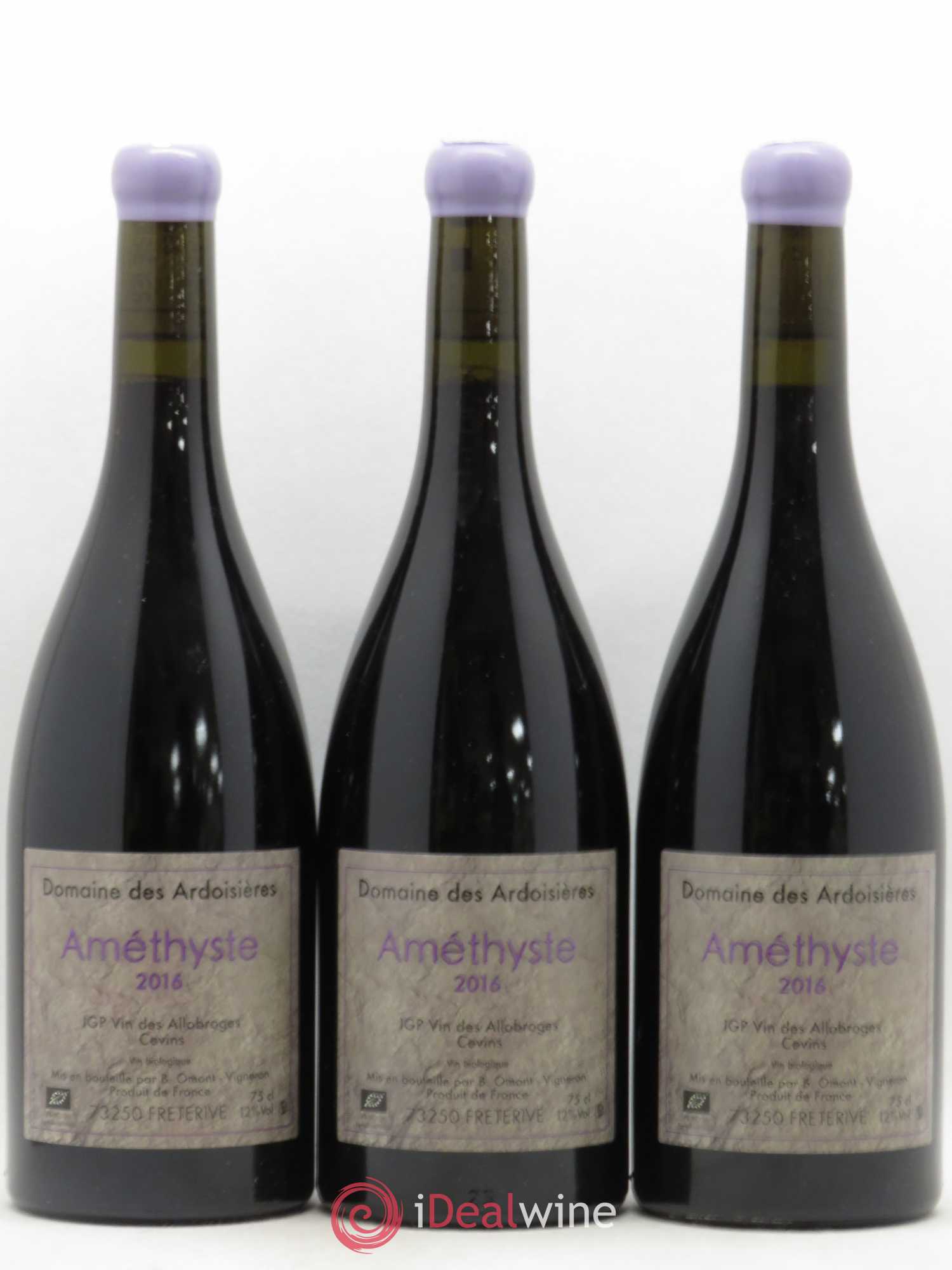 Vin des Allobroges Cevins Améthyste Ardoisières (Domaine des) 2016 - Lot de 3 bouteilles - 0