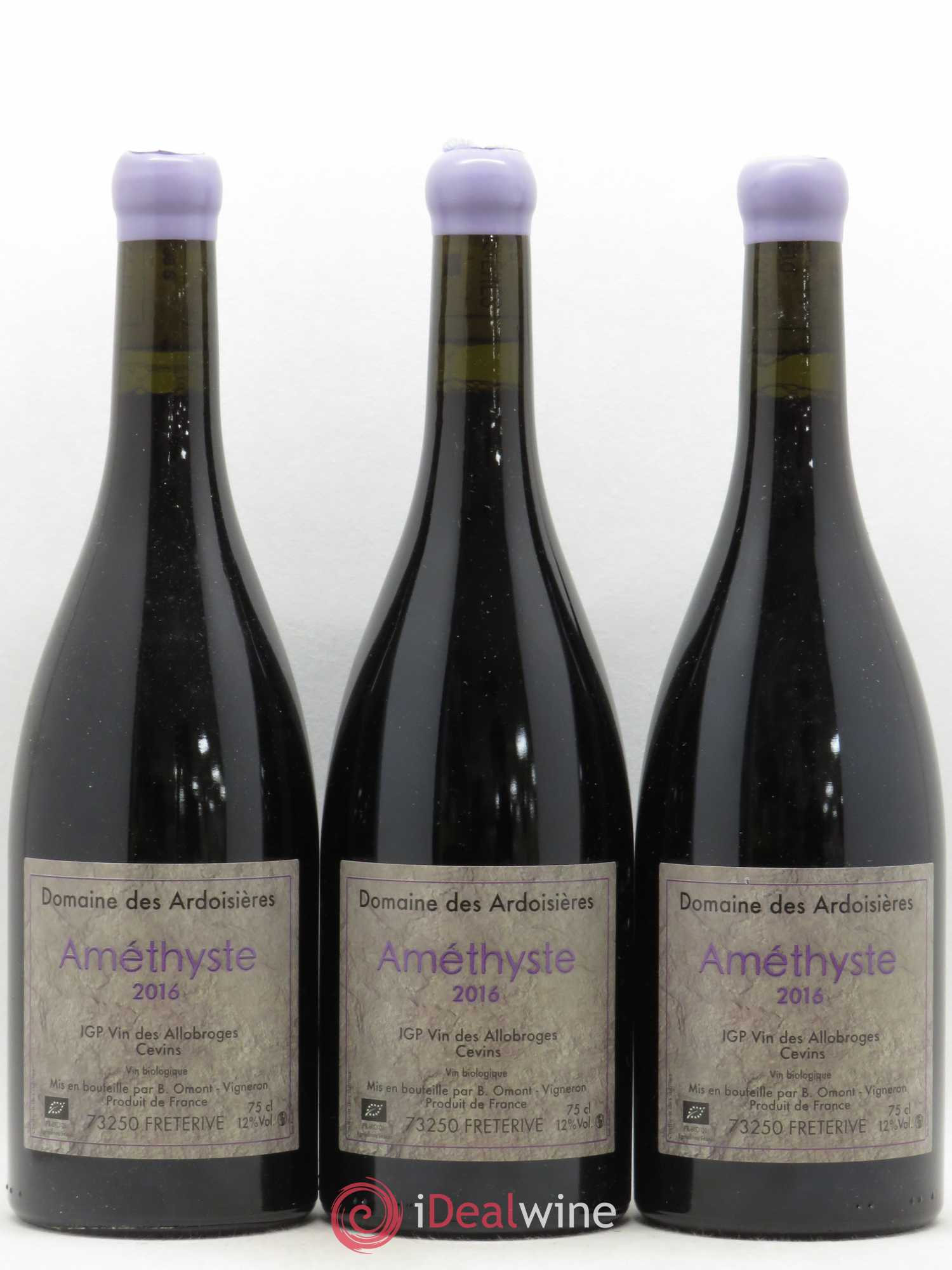 Vin des Allobroges Cevins Améthyste Ardoisières (Domaine des) 2016 - Lot de 3 bouteilles - 0