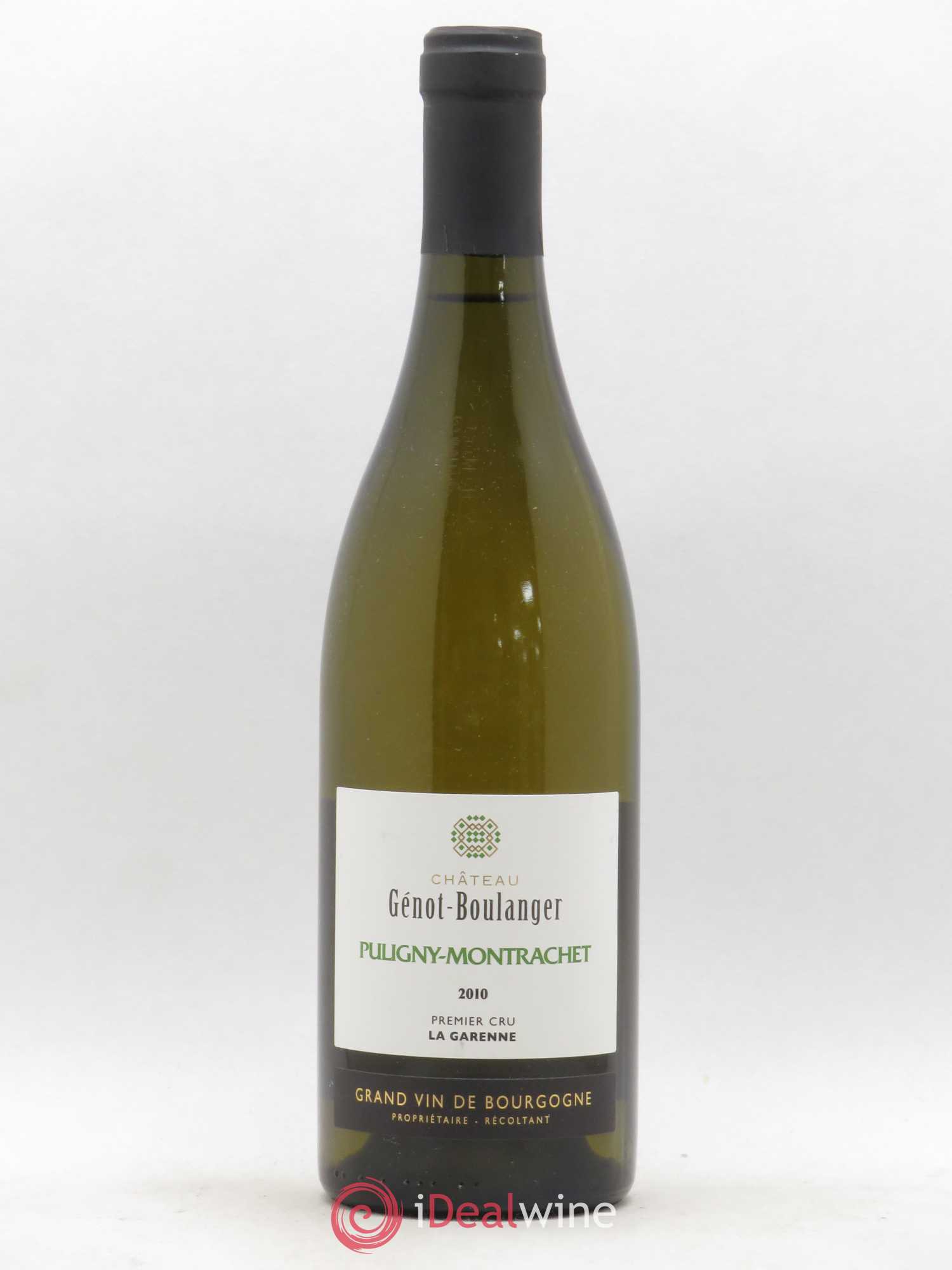 Puligny-Montrachet 1er Cru La Garenne Domaine Génot Boulanger 2010 - Posten von 1 Flasche - 0