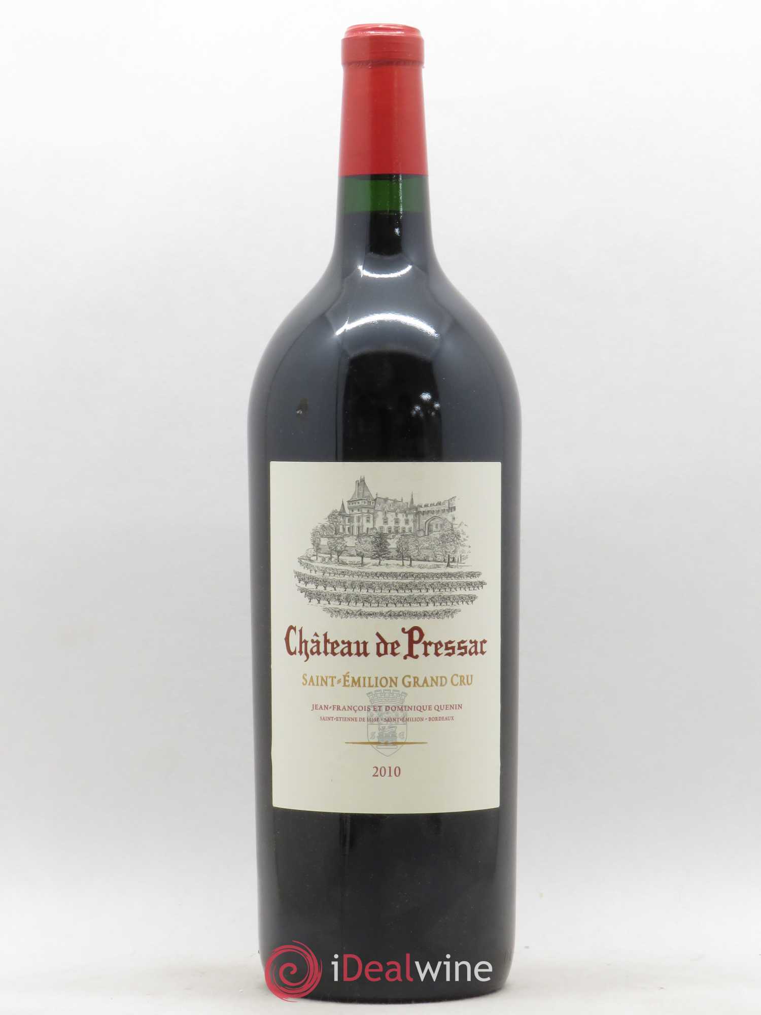 Château de Pressac Grand Cru Classé 2010 - Lot de 1 magnum - 0