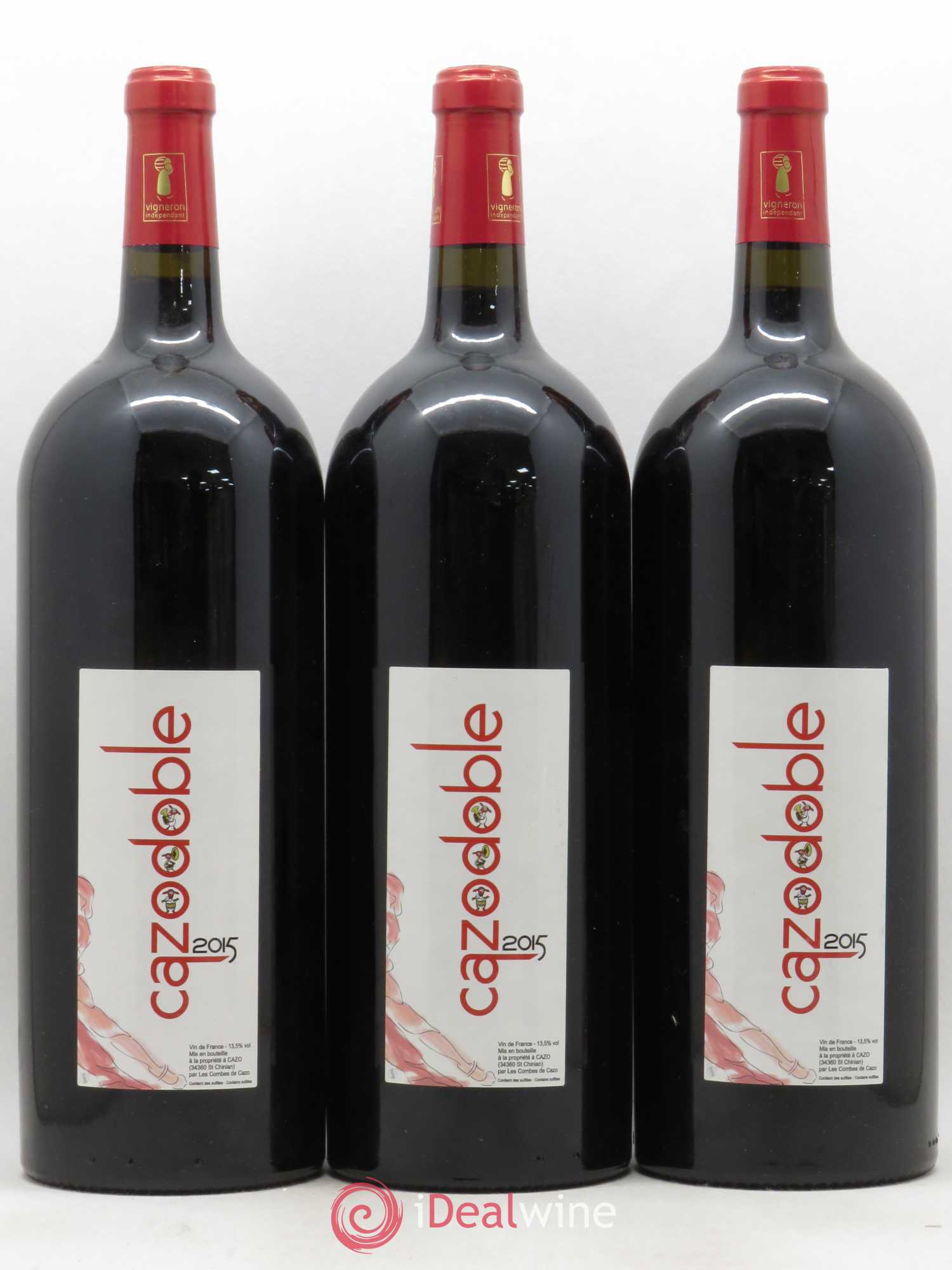 Vin de France Cazodoble Combes de Cazo 2015 - Lot de 3 magnums - 0