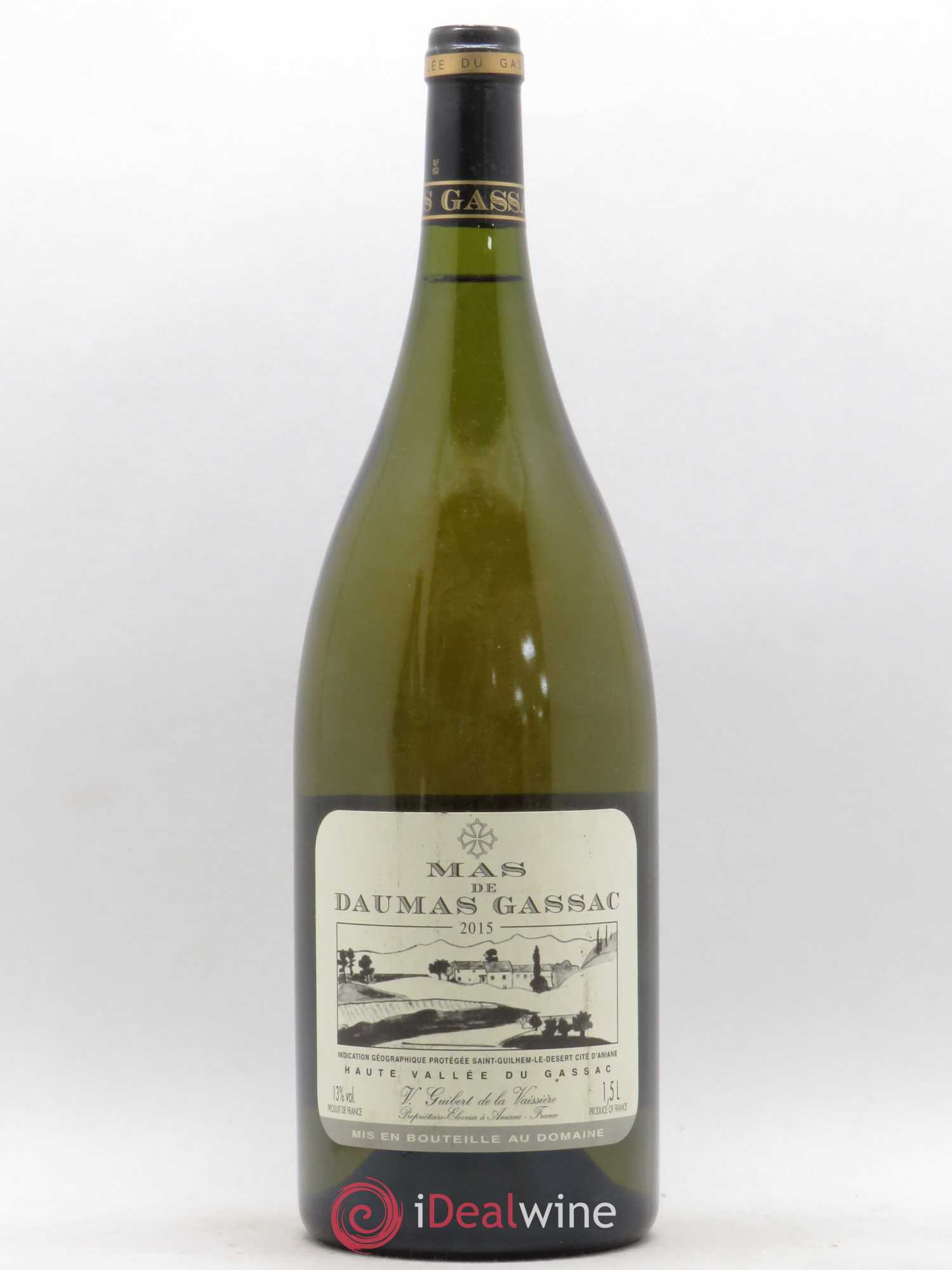 Saint-Guilhem-le-Désert - Cité d'Aniane Mas Daumas Gassac Famille Guibert de La Vaissière 2015 - Lot de 1 magnum - 0