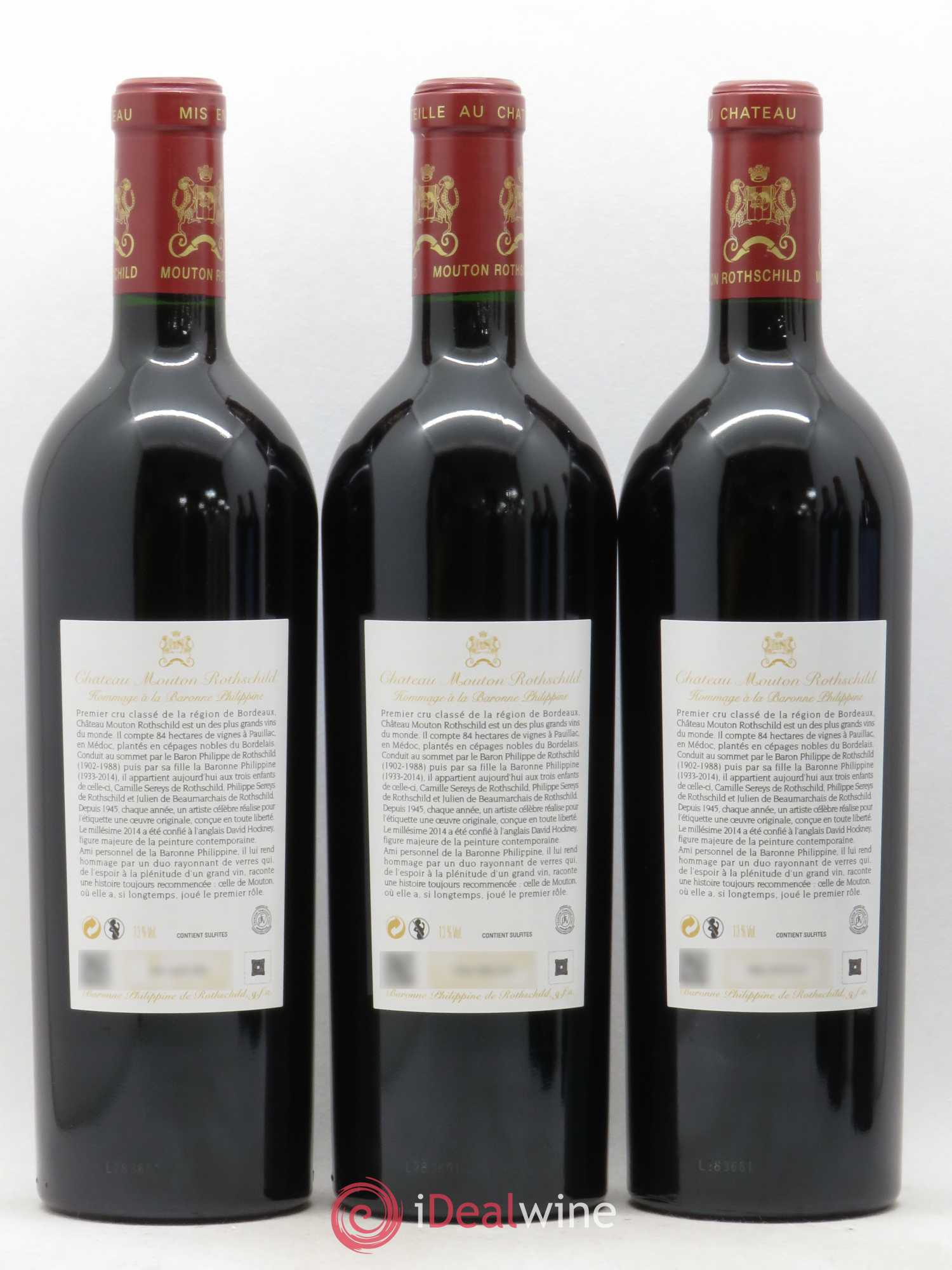 Château Mouton Rothschild 1er Grand Cru Classé 2014 - Lot de 6 bouteilles - 2