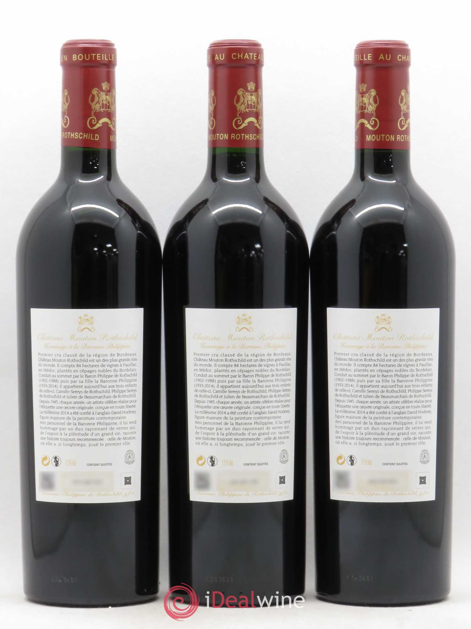 Château Mouton Rothschild 1er Grand Cru Classé 2014 - Lot de 6 bouteilles - 4