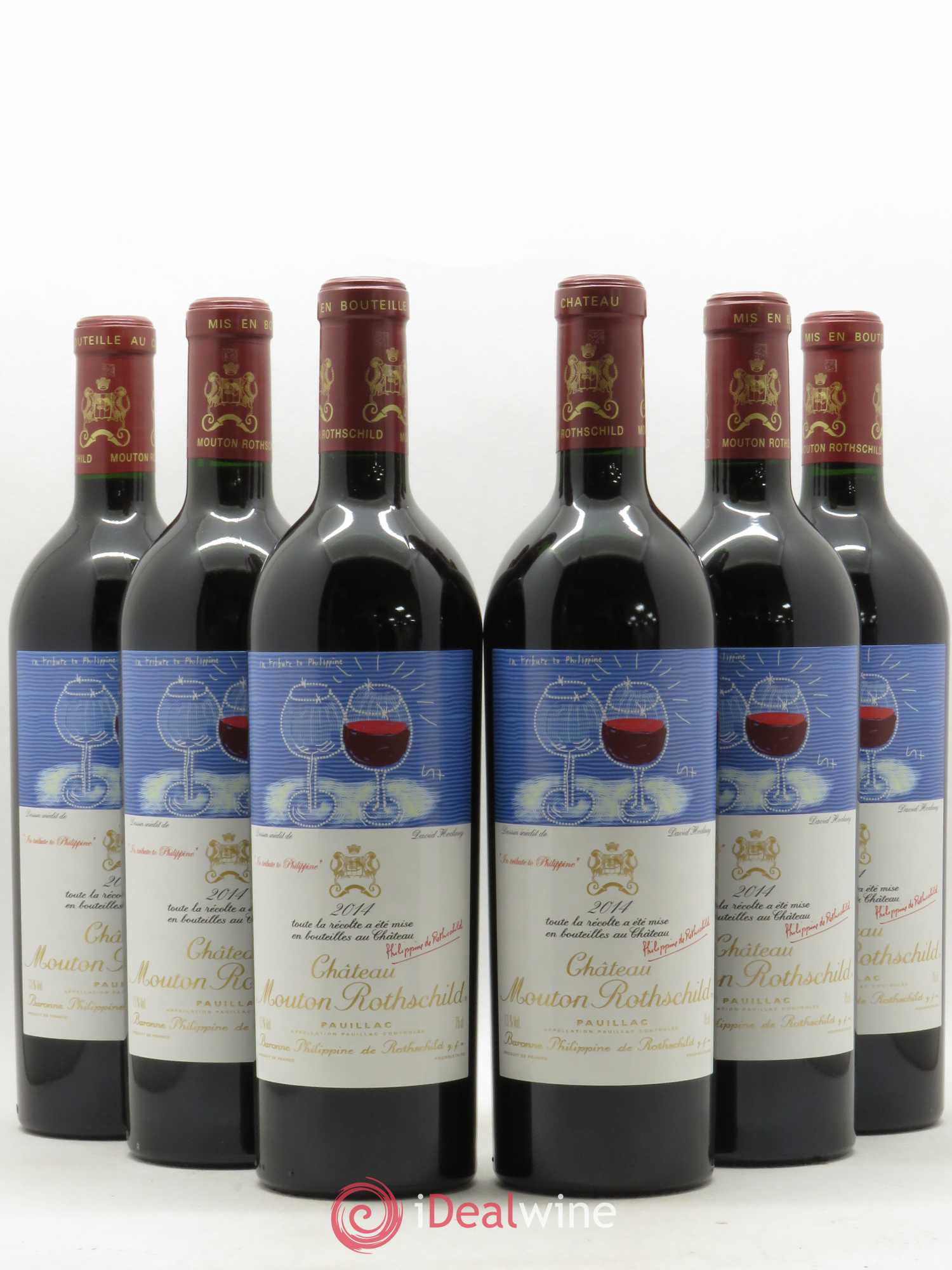 Château Mouton Rothschild 1er Grand Cru Classé 2014 - Lot de 6 bouteilles - 0