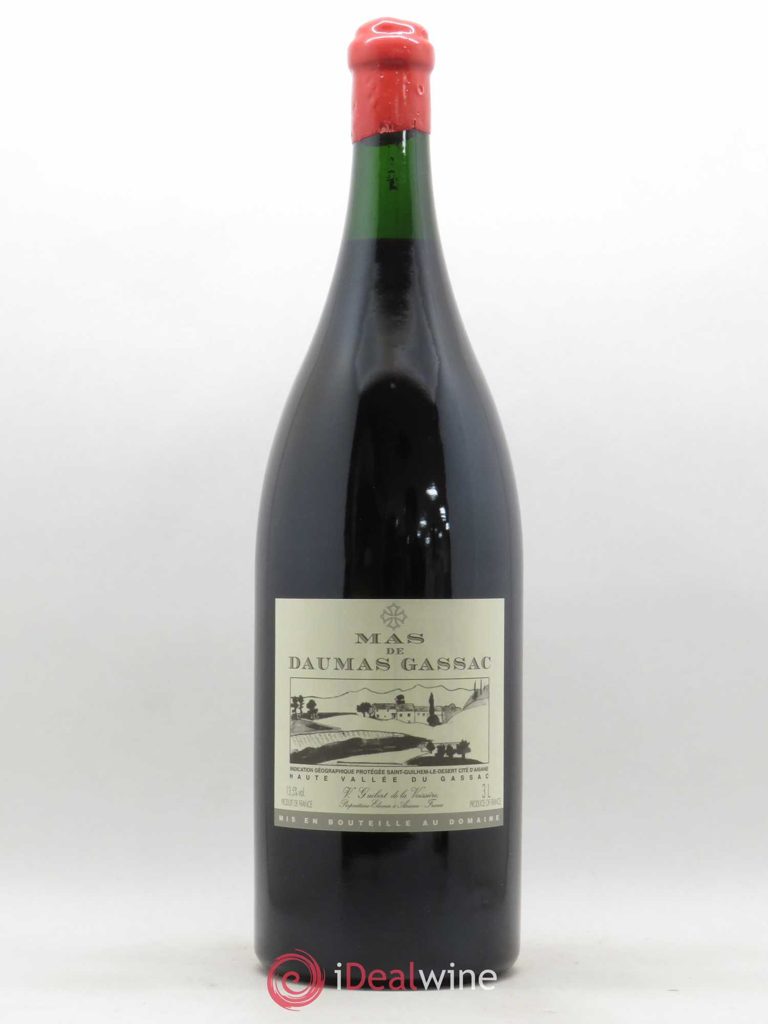 IGP St Guilhem-le-Désert - Cité d'Aniane Mas Daumas Gassac Famille Guibert de La Vaissière 2016 - Lot de 1 double magnum - 0