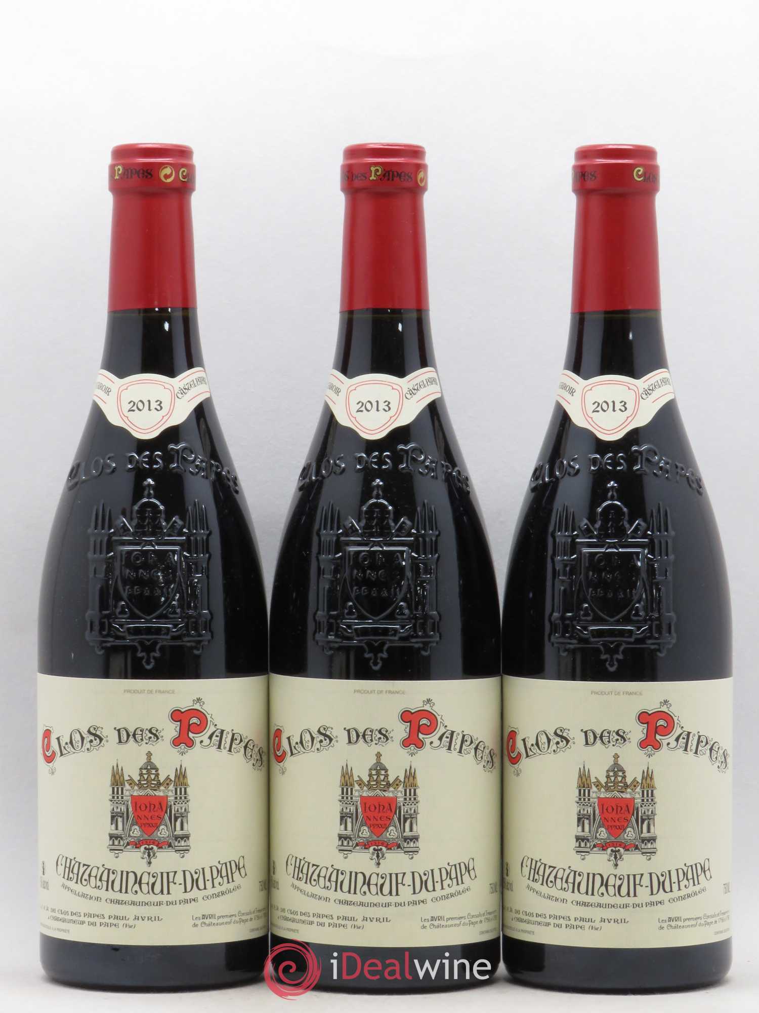 Châteauneuf-du-Pape Clos des Papes - Paul Avril 2013 - Lot de 12 bouteilles - 1