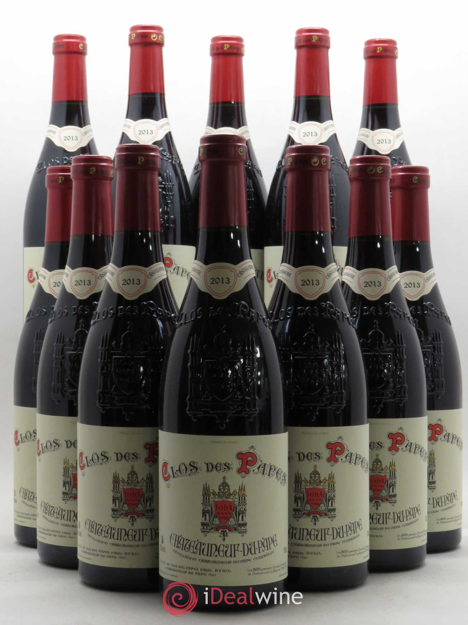 Châteauneuf-du-Pape Clos des Papes - Paul Avril 2013 - Lot de 12 bouteilles - 0