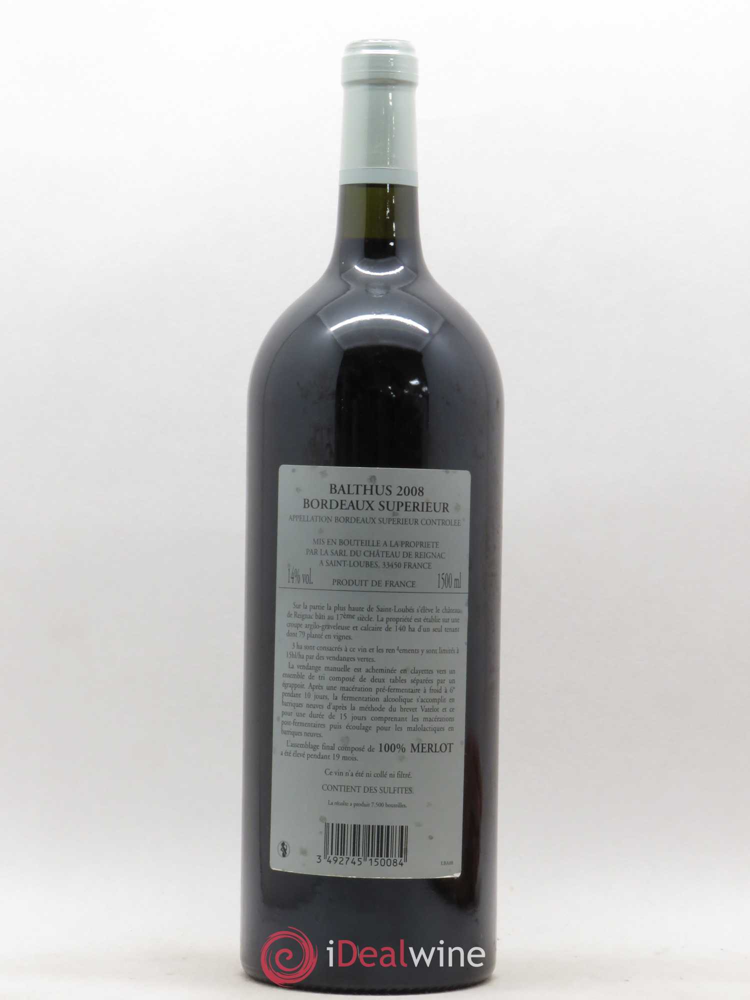 Reignac Cuvée Balthus 2008 - Lot de 1 magnum - 1
