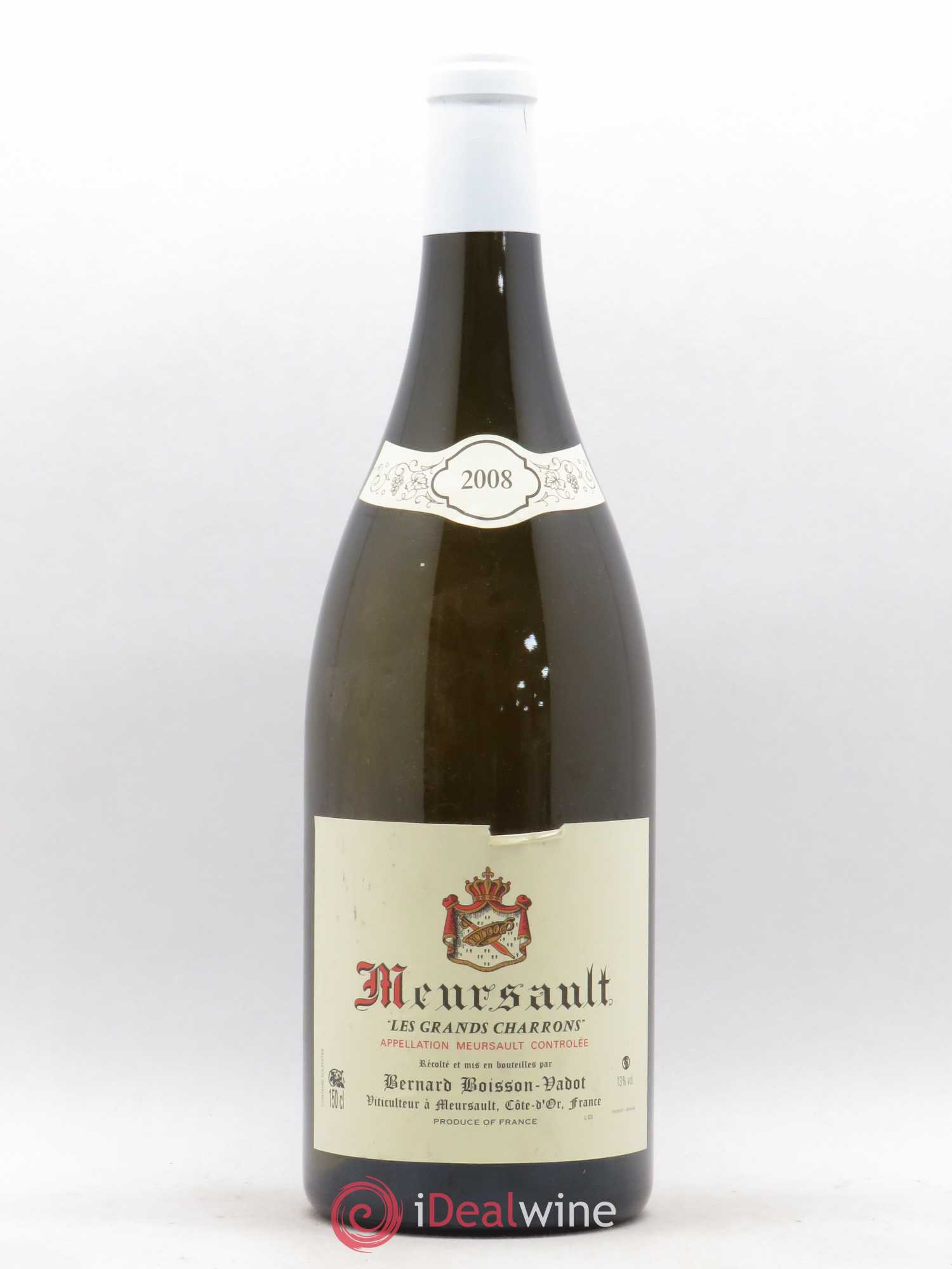 Meursault Les Grands Charrons Boisson-Vadot (Domaine) 2008 - Lot de 1 bouteille - 0