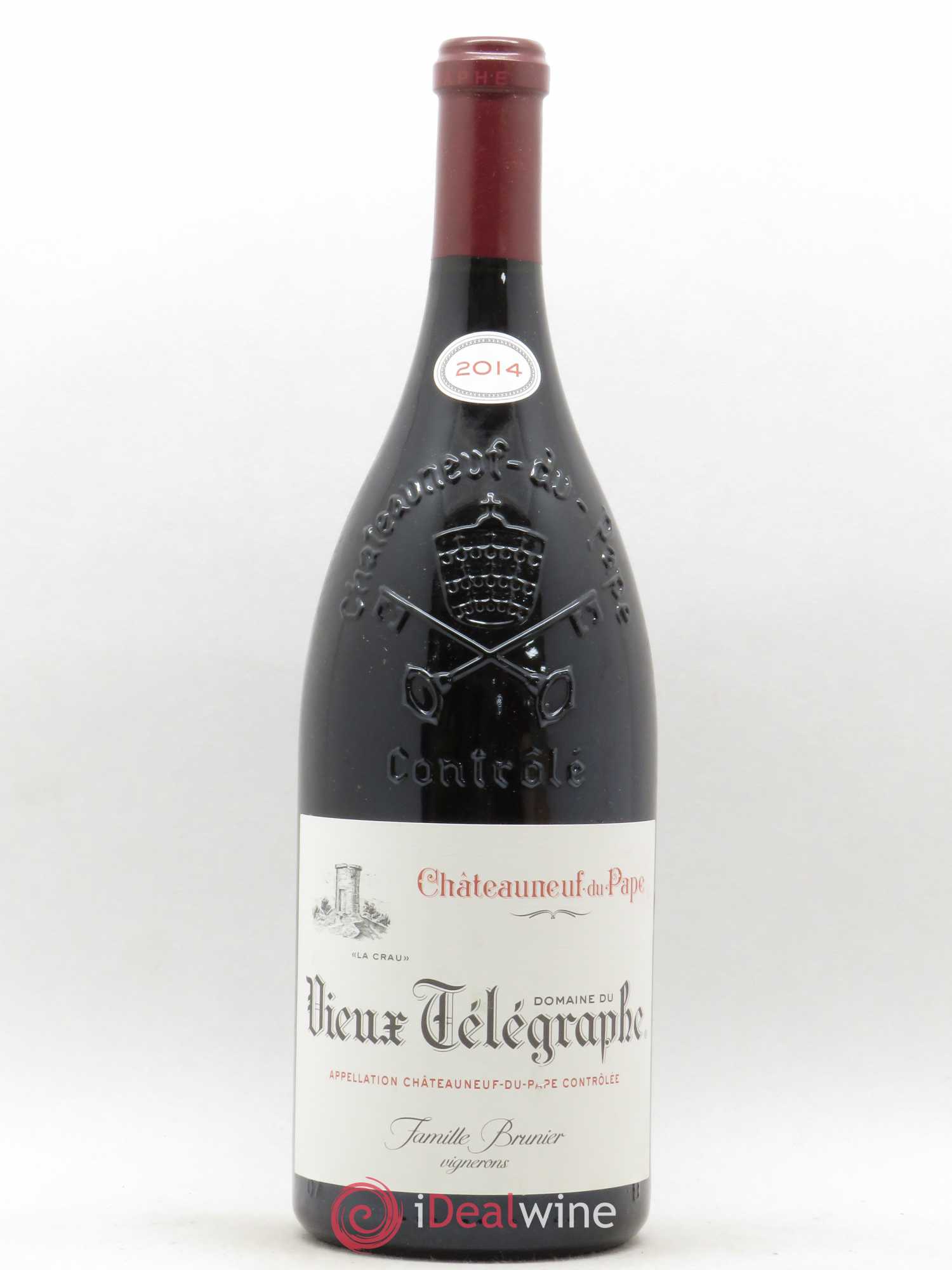 Châteauneuf-du-Pape Vieux Télégraphe (Domaine du) Vignobles Brunier 2014 - Lot de 1 magnum - 0