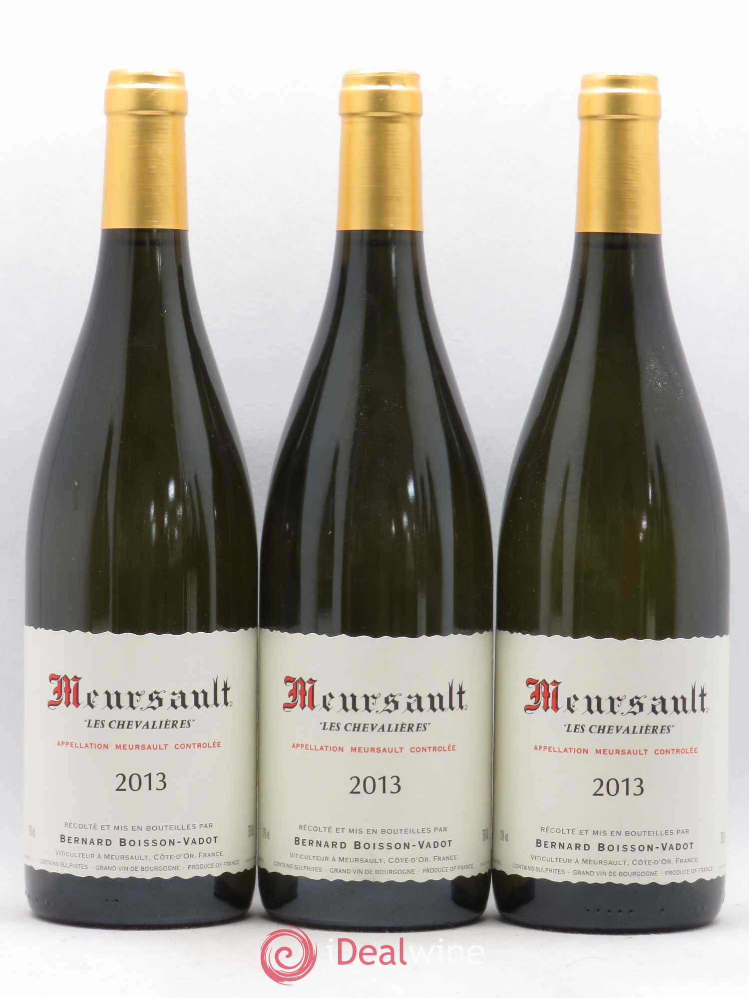 Meursault Les Chevalières Boisson-Vadot (Domaine) 2013 - Lot de 3 bouteilles - 0